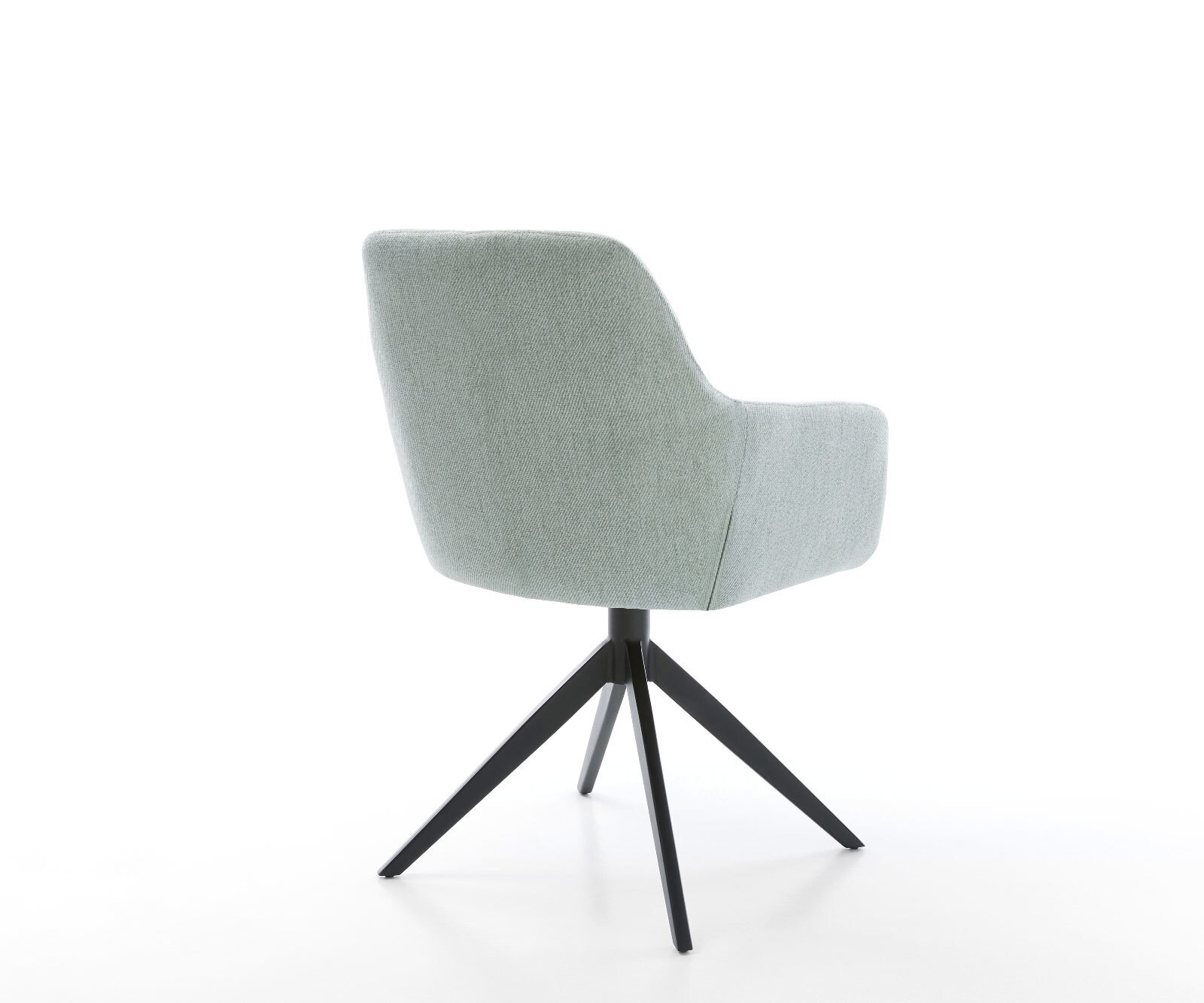 Drehstuhl Pejo-Flex Stripes Mint Kreuzgestell breit Schwarz 360° drehbar Wippfunktion Taschenfederkern 4