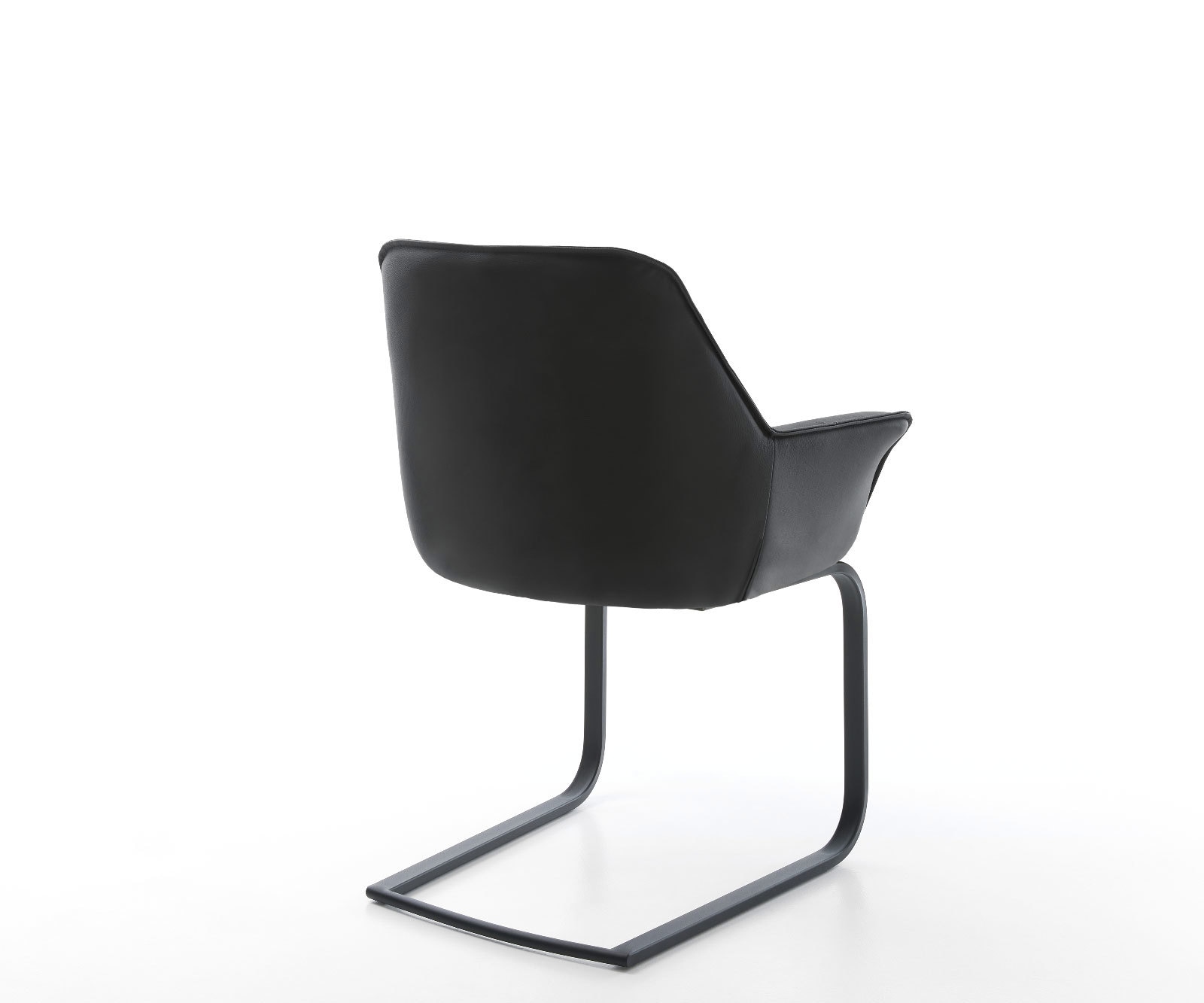 Freischwinger Kaira-Flex Echt-Leder Schwarz Freischwinger flach Schwarz 4 Freischwinger Kaira-Flex Echt-Leder Schwarz Freischwinger flach Schwarz 4