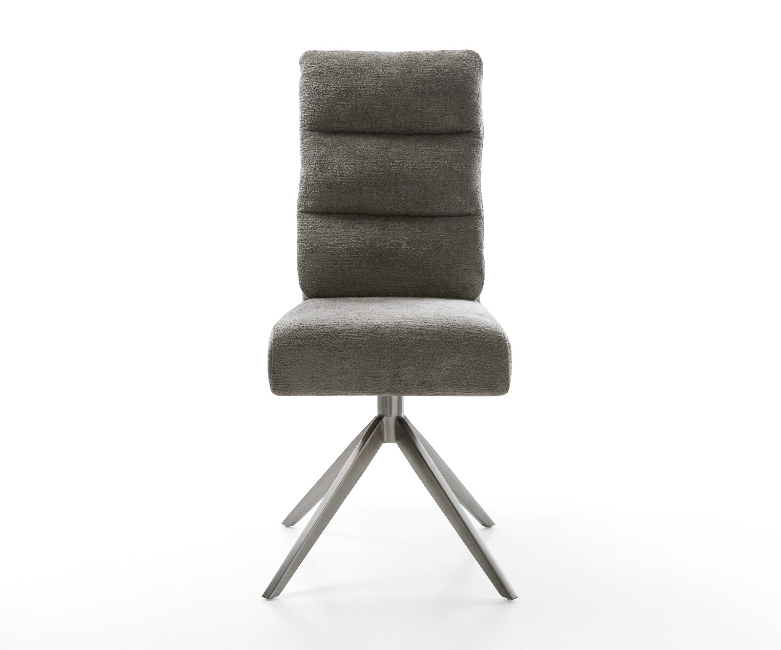 Drehstuhl Pela-Flex Bouclé Soft Schlamm Kreuzgestell breit Graphit 360° drehbar Wippfunktion Taschenfederkern 2