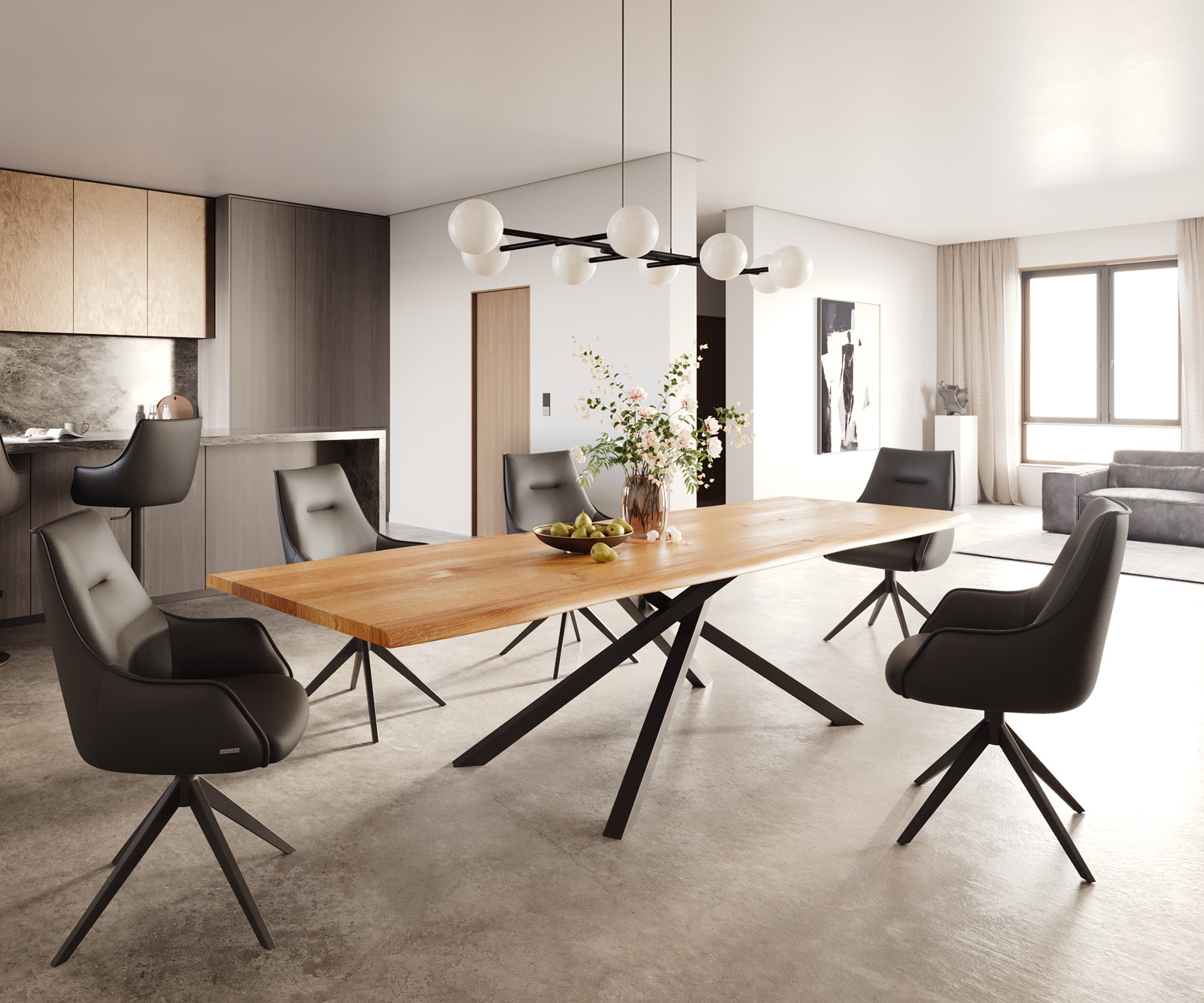 Kreuzgestell Rechteck Metall Schwarz für Tischplatten ab 200 cm 3 Kreuzgestell Rechteck Metall Schwarz für Tischplatten ab 200 cm 3