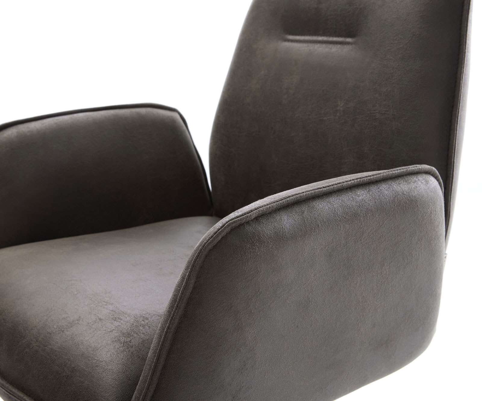 Freischwinger Zoa-Flex Mikrofaser Anthrazit Vintage Freischwinger flach Edelstahl Taschenfederkern 3 Freischwinger Zoa-Flex Mikrofaser Anthrazit Vintage Freischwinger flach Edelstahl Taschenfederkern 3