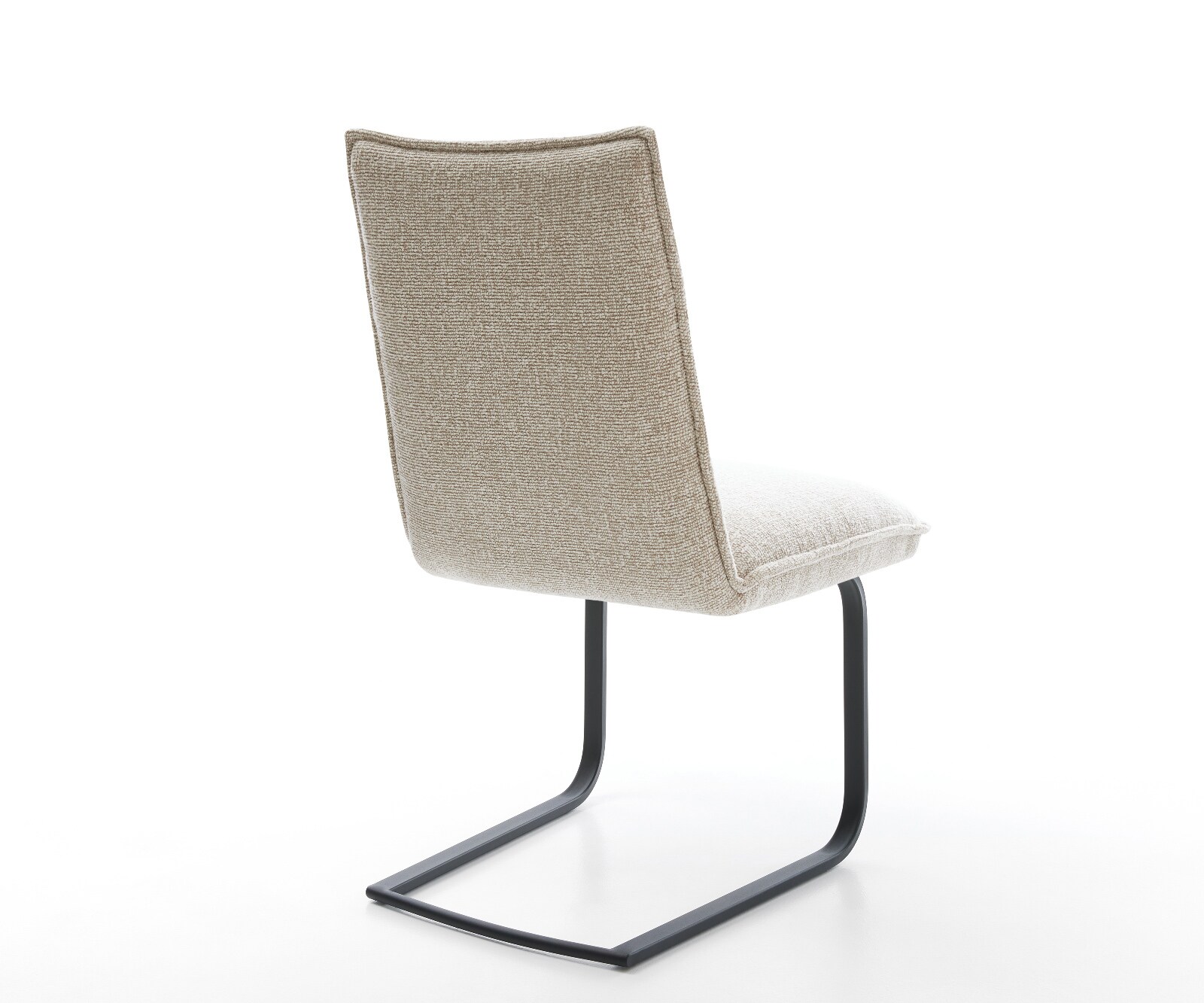 Freischwinger Lelio-Flex Webstoff Soft Beige Freischwinger flach Schwarz Taschenfederkern 5
