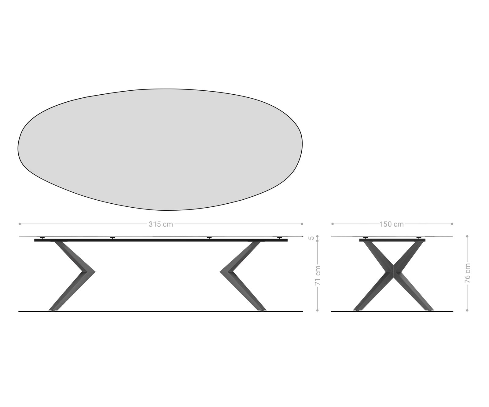 Esstisch Edge Oval 315x150 Keramik Laminam®Emperador Extra Lucidato Dunkelbraun Zenthara kantig Metall Schwarz 6 Esstisch Edge Oval 315x150 Keramik Laminam®Emperador Extra Lucidato Dunkelbraun Zenthara kantig Metall Schwarz 6