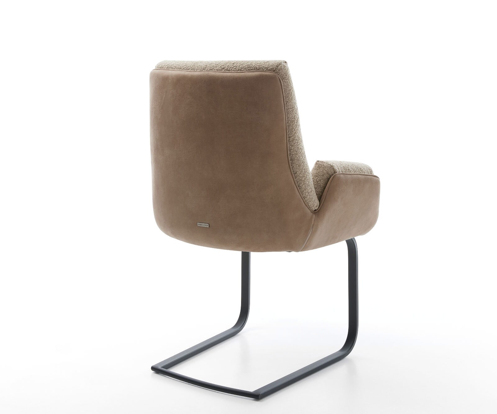 Cantilever Clea-Flex tissu mixte couleur boue pied cantilever plat noir 4