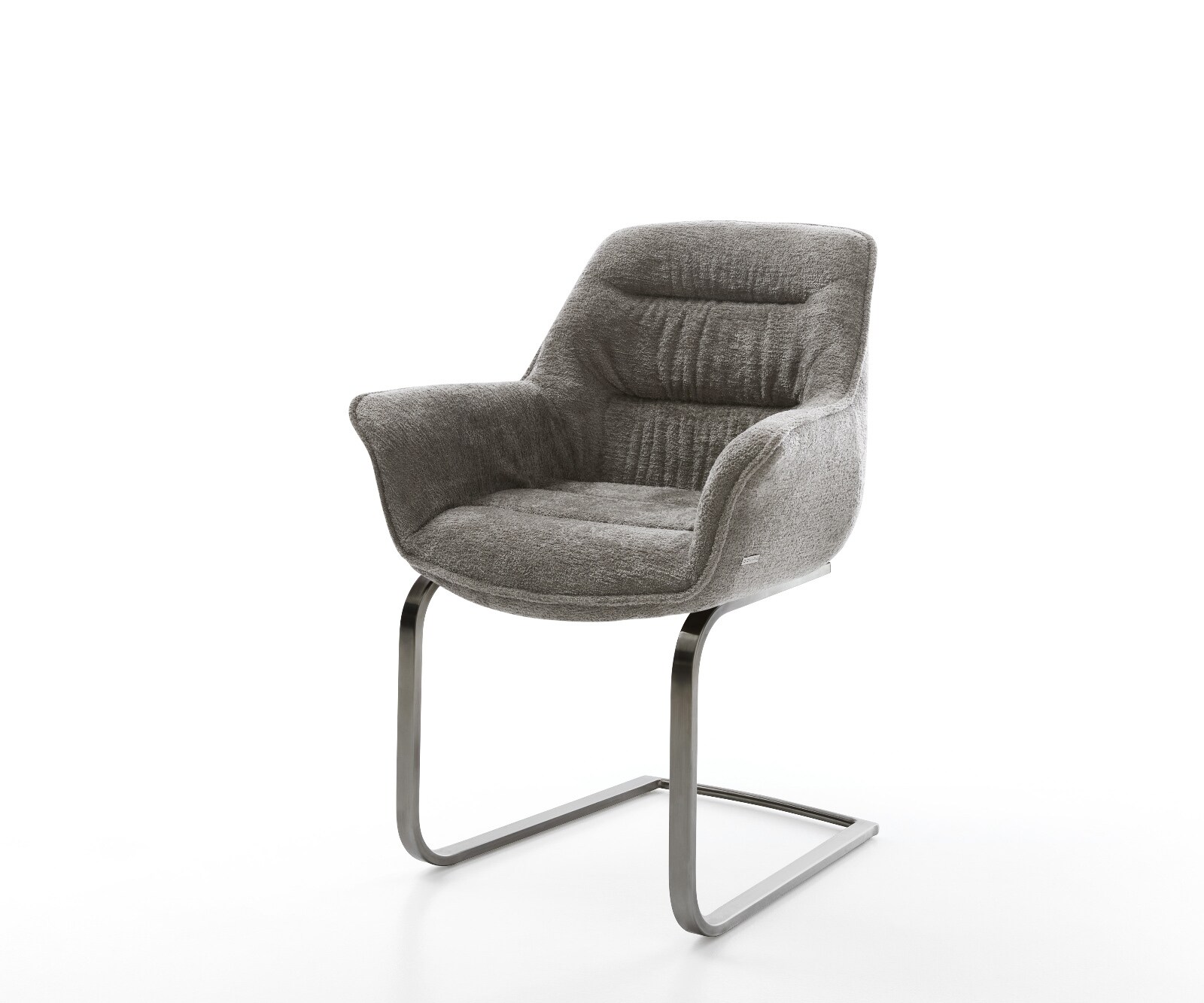 Freischwinger Kaira-Flex Bouclé Soft Schlamm Freischwinger flach Graphit