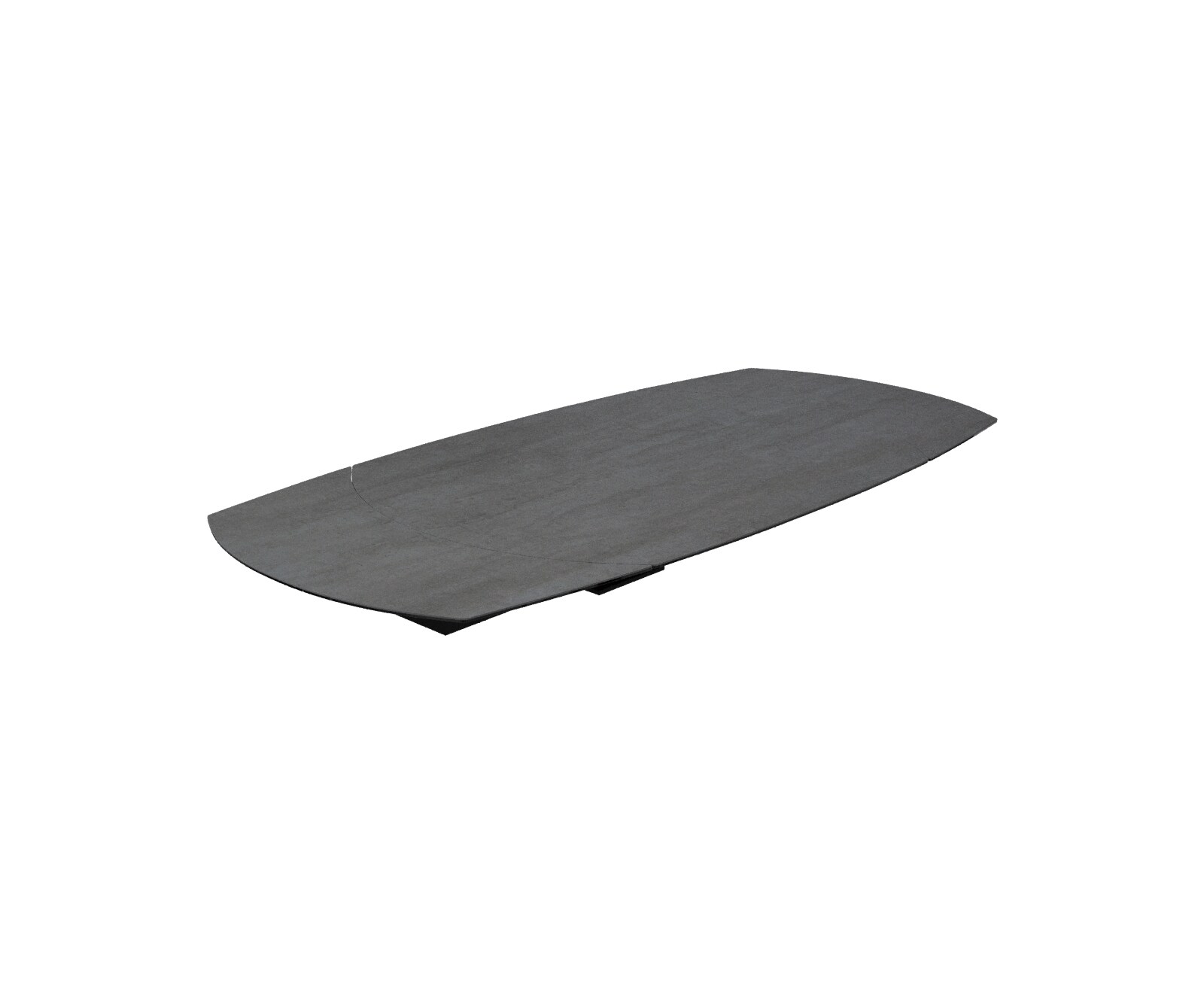 Esstischplatte Edge Boot 130-200x100 cm Keramik Beton Grau ausziehbar