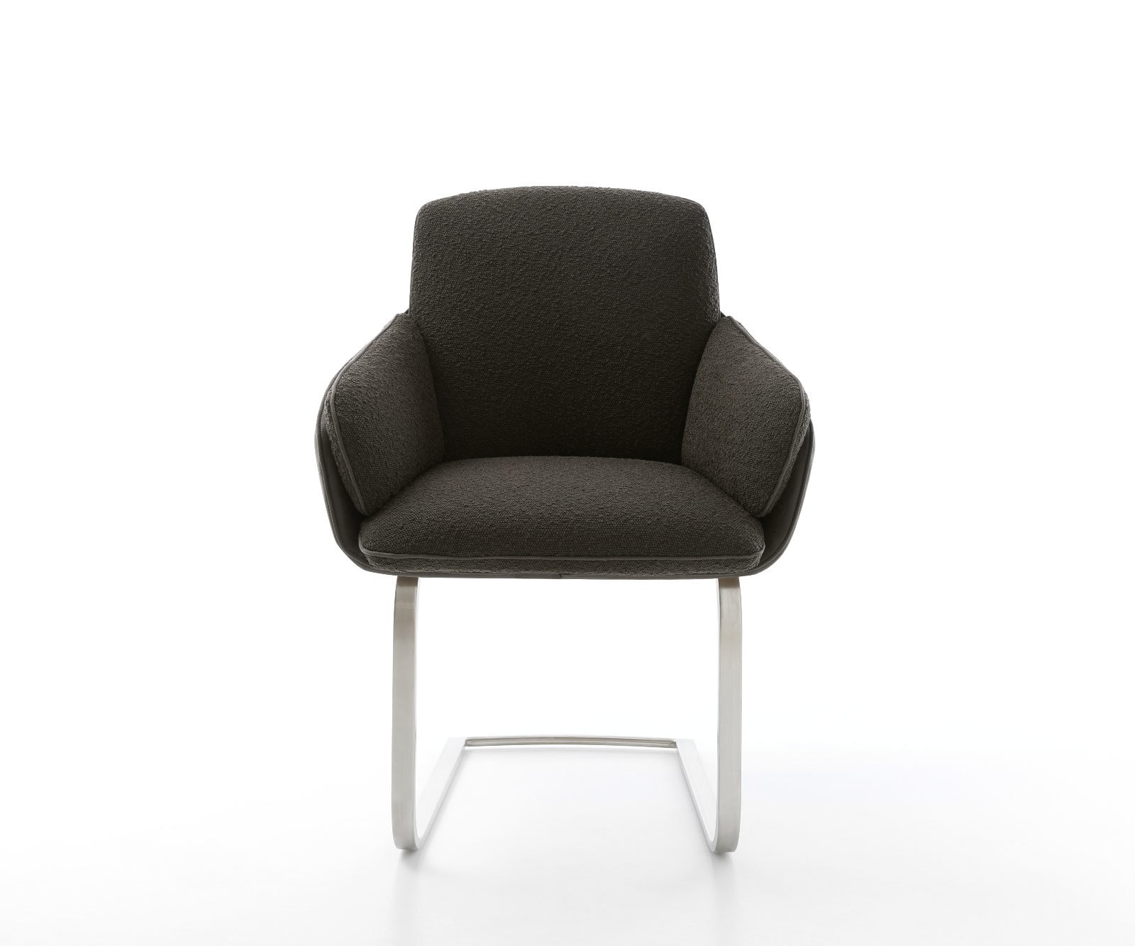 Freischwinger Luan-Flex mit Armlehnen Materialmix Schwarz Freischwinger flach Edelstahl 1 Freischwinger Luan-Flex mit Armlehnen Materialmix Schwarz Freischwinger flach Edelstahl 1