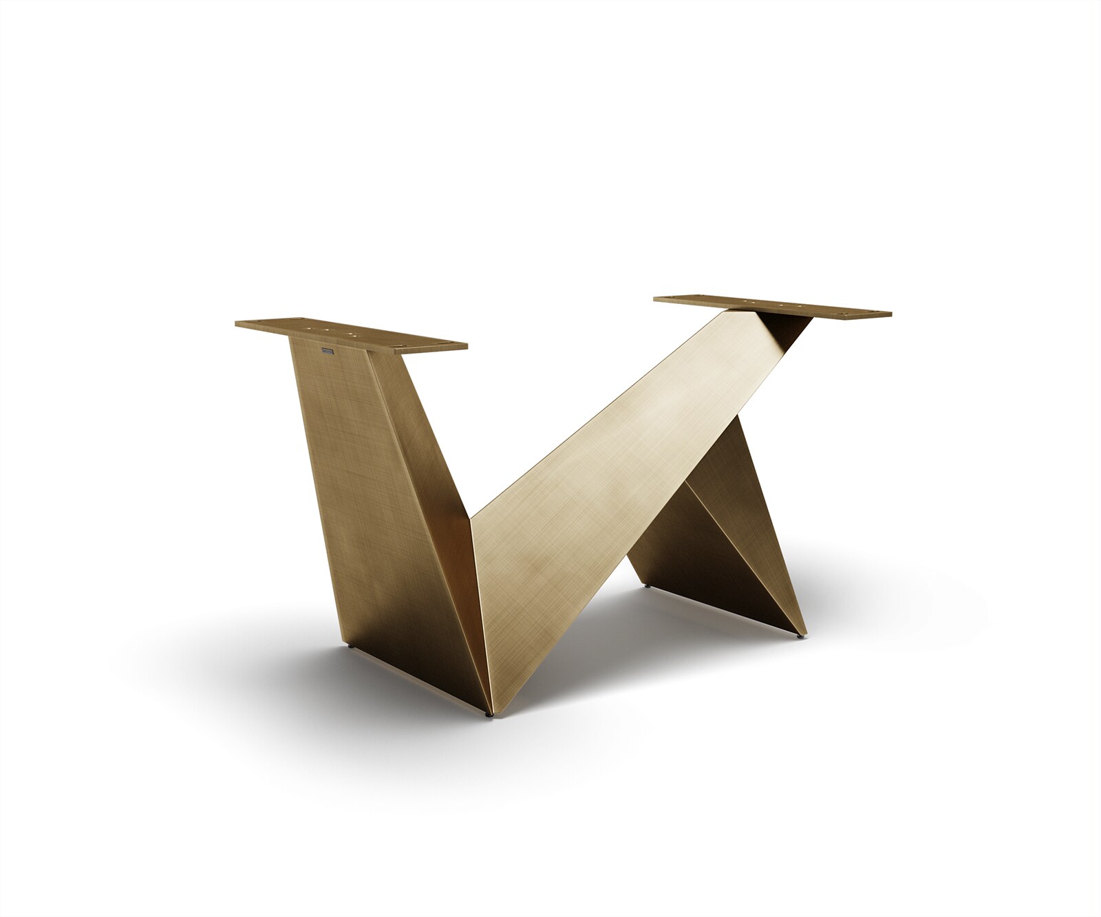 Pieds-de-table Origami Metallic Doré