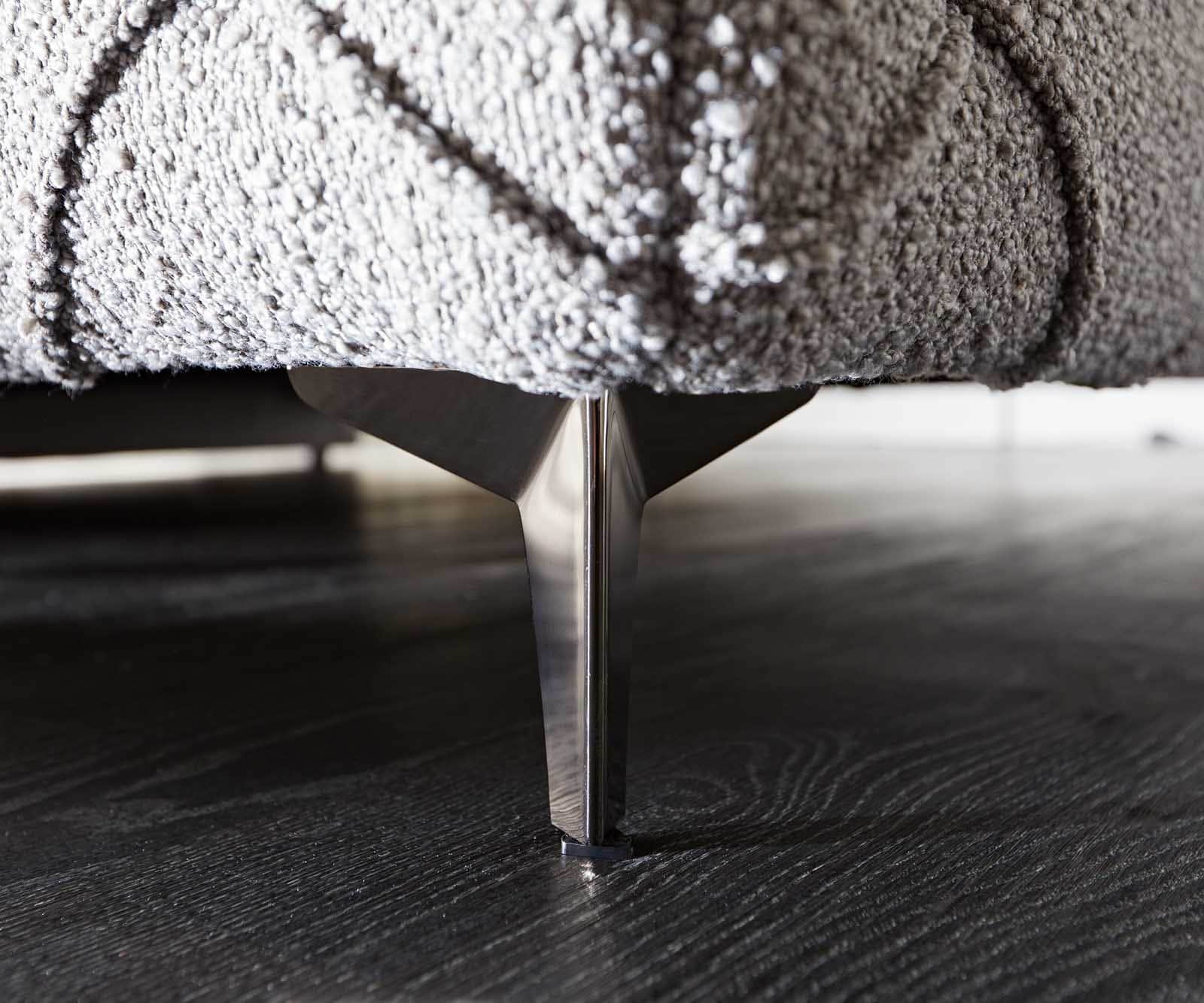 Polsterbettgestell Nayara 180x200 cm Bouclé Silbergrau 6 Polsterbettgestell Nayara 180x200 cm Bouclé Silbergrau 6