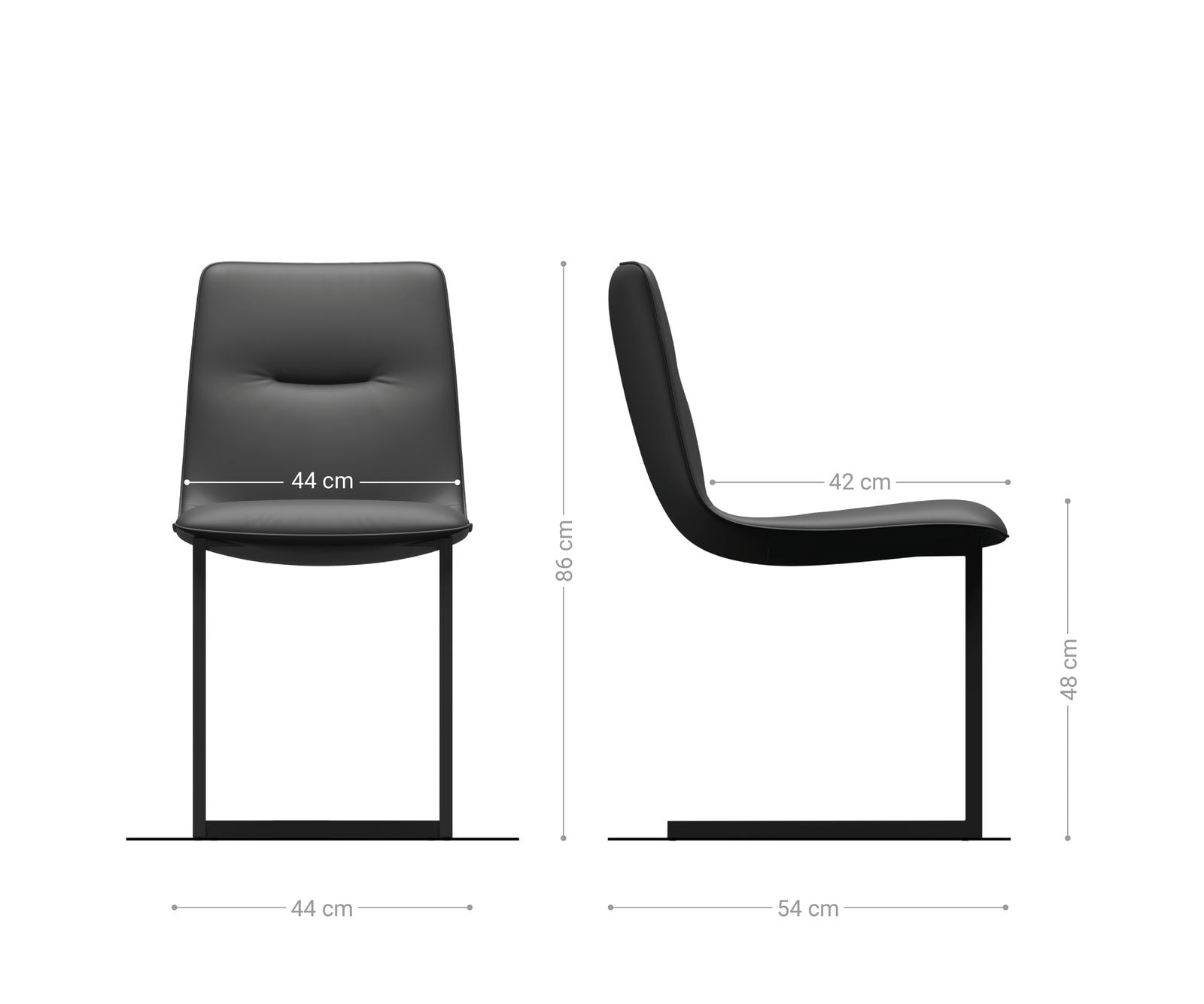4-er-Set-Esszimmerstuhl Pia-Adesso Petrol Samt Freischwinger 4 4-er-Set-Esszimmerstuhl Pia-Adesso Petrol Samt Freischwinger 4