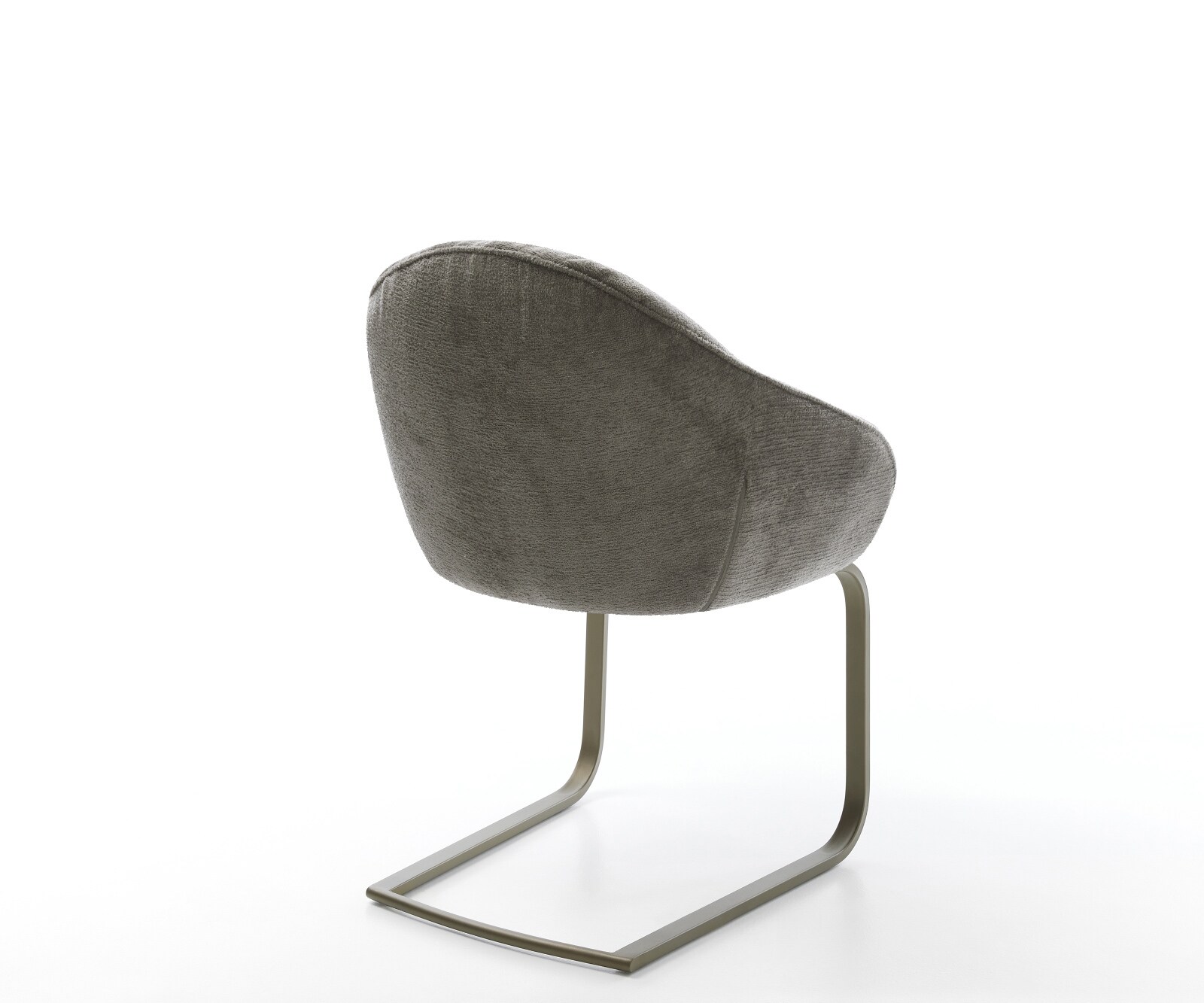 Freischwinger Gaio-Flex Bouclé Soft Schlamm Freischwinger flach Effektfinish Titan 5