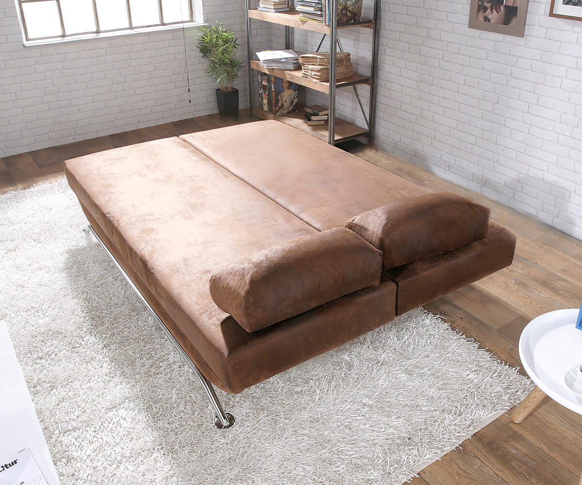 Schlafsofa Cady 200x90 cm Braun Antik Optik Bettkasten 4 Schlafsofa Cady 200x90 cm Braun Antik Optik Bettkasten 4