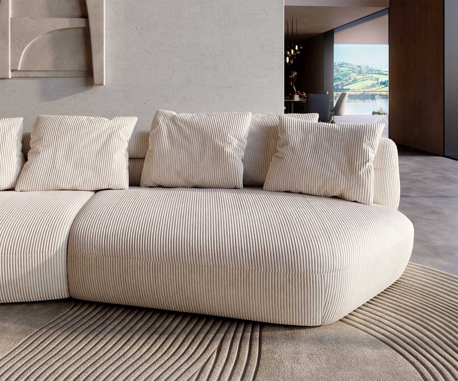 Sofa Roya 320x140 cm Cord Beige 5