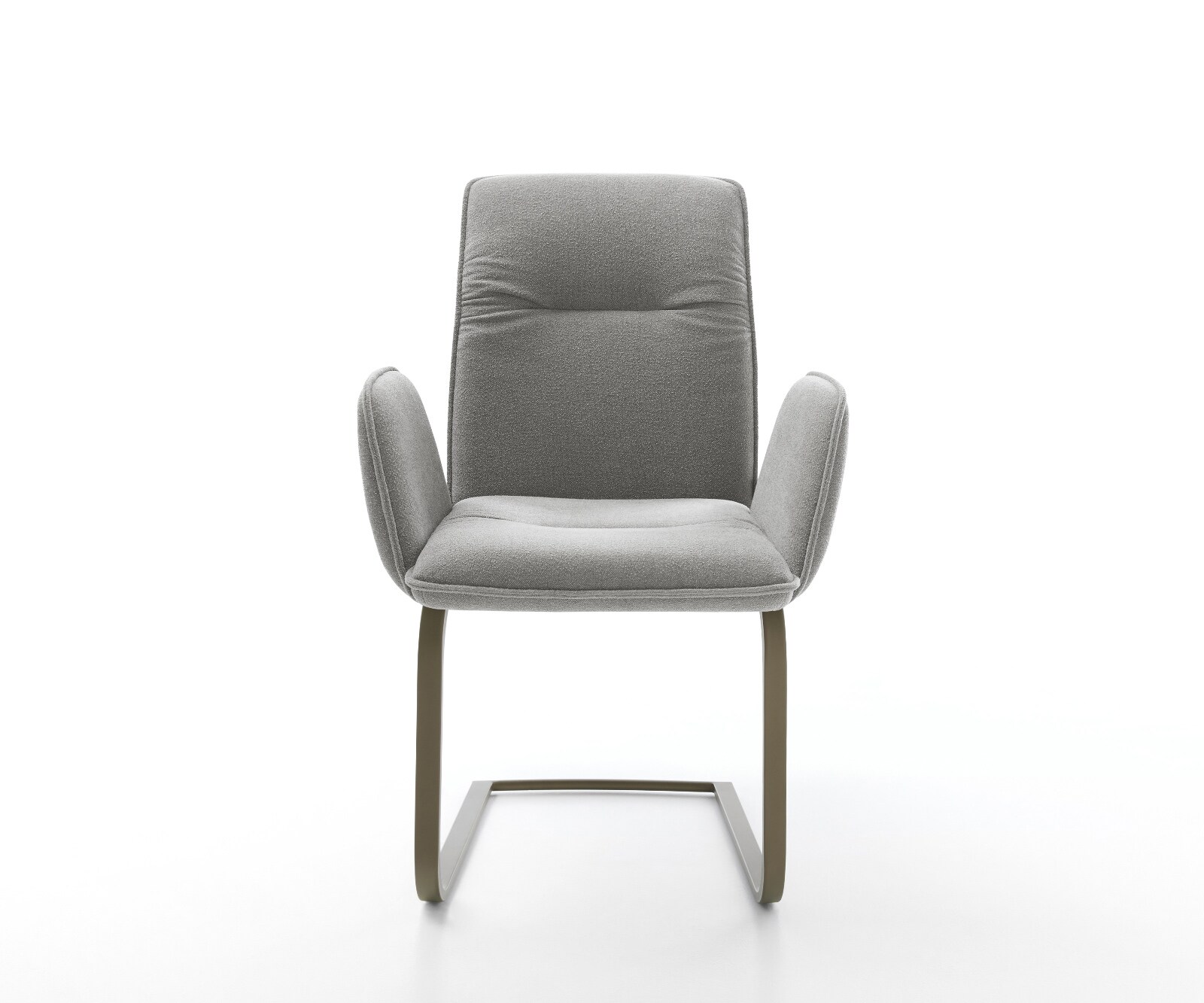 Freischwinger Vinja-Flex Strukturstoff Soft Grau Freischwinger flach Effektfinish Titan 1