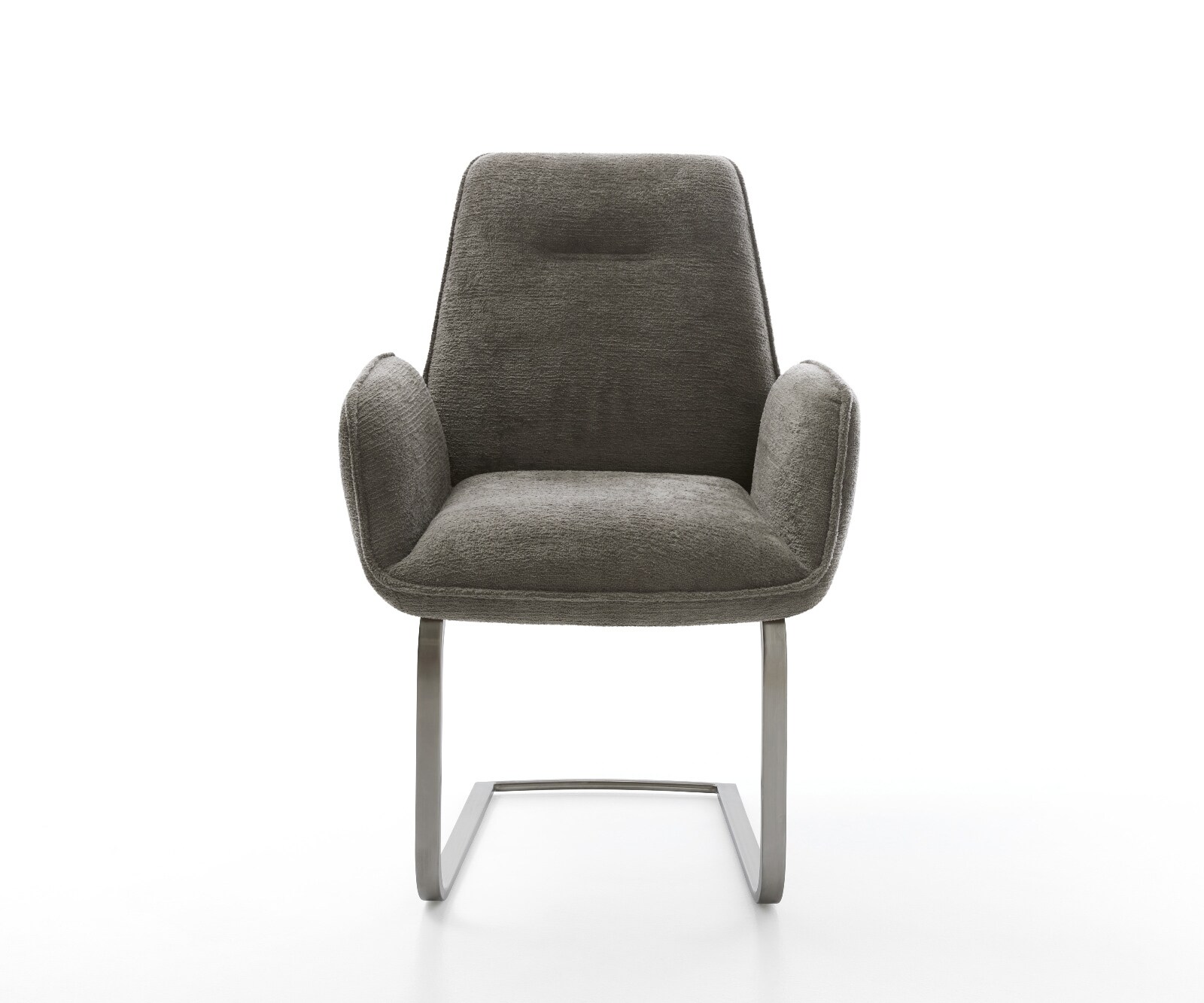 Cantilever Zoa-Flex bouclé doux couleur boue pied cantilever plat grafiete resorts ensachés 2