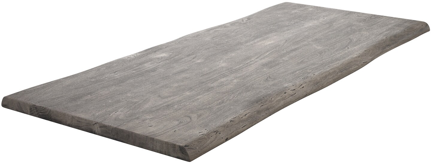 Plateau-de-table-à-manger Edge 220x100cm XL acacia platine Live-Edge