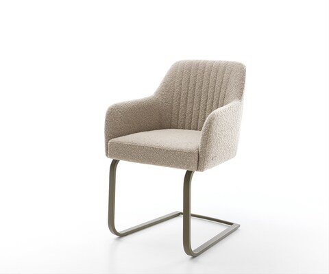 Cantilever Greg-Flex bouclé boue pied cantilever plat aspect titane ressorts ensachés