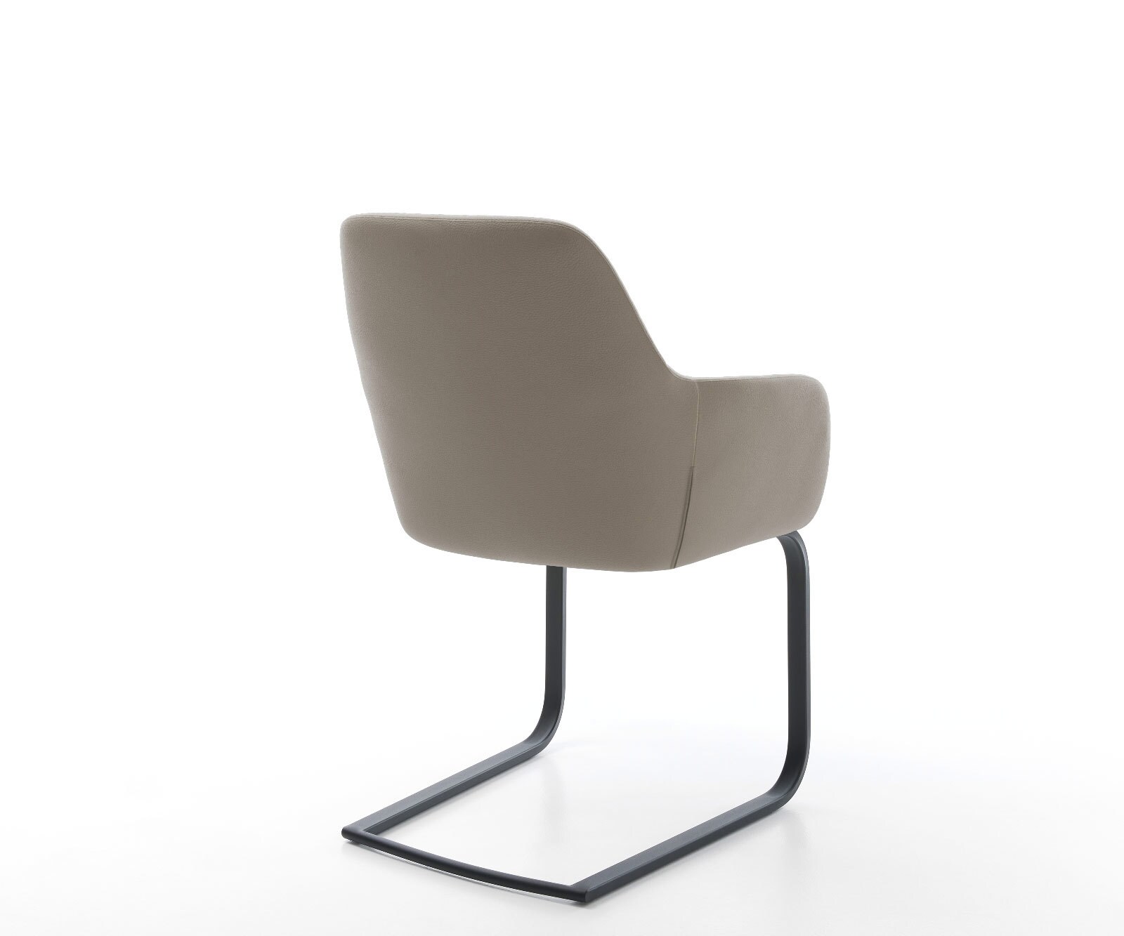 Cantilever Pejo-Flex cuir de vache couleur boue pied cantilever plat noir ressorts ensachés 4