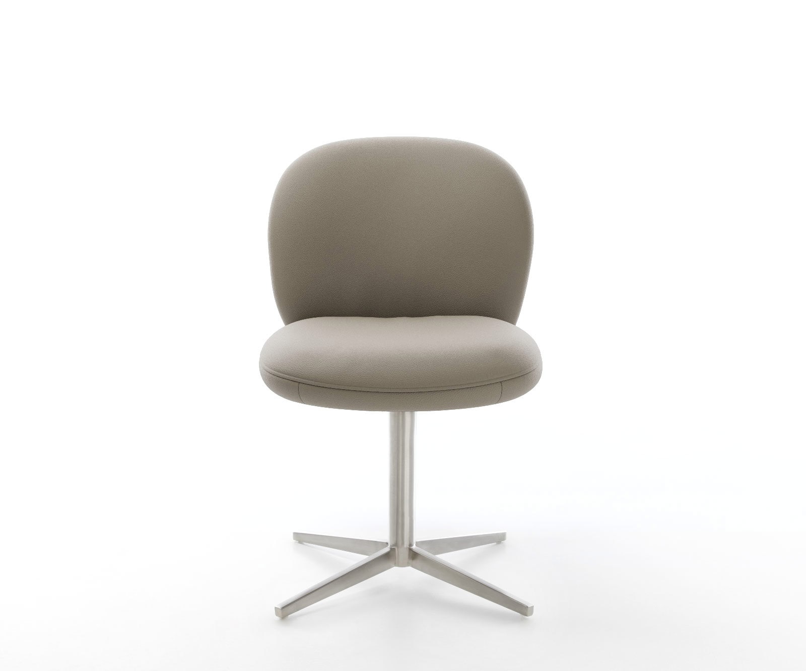 Drehstuhl Nube-Flex Echt-Leder Schlamm Fußkreuz Edelstahl 360° drehbar Taschenfederkern 2