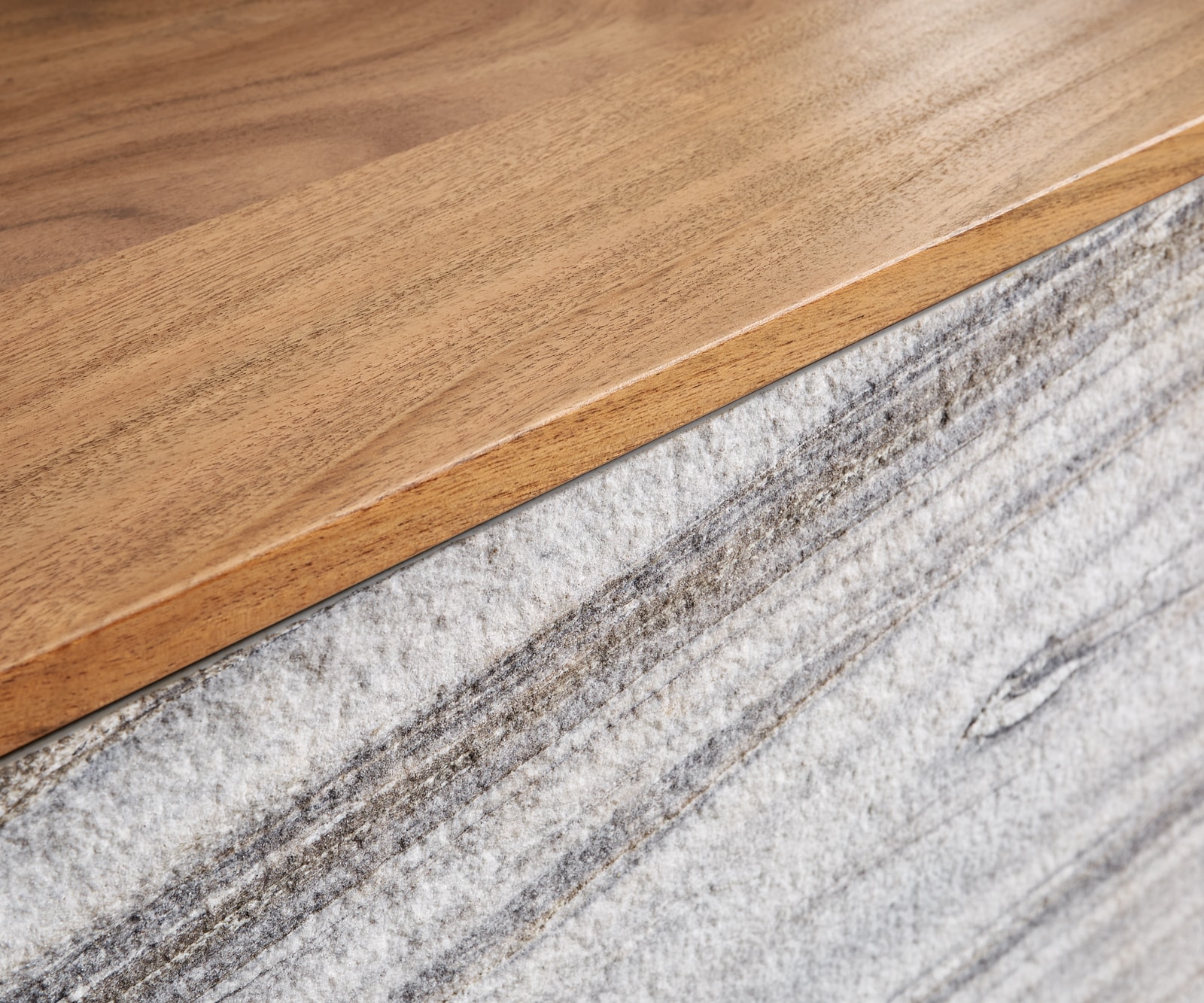Highboard Kleo 90x130 cm Akazie Natur 2 Türen V-Fuß Edelstahl 2 Highboard Kleo 90x130 cm Akazie Natur 2 Türen V-Fuß Edelstahl 2