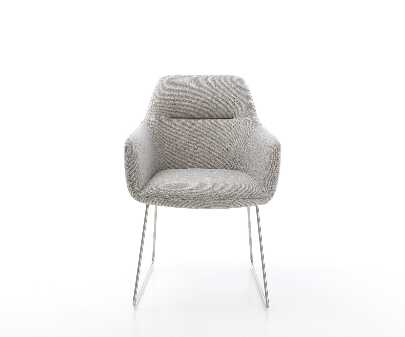 Esszimmerstuhl Pejo-Flex Stripes Hellgrau Kufengestell Edelstahl Taschenfederkern 1 Esszimmerstuhl Pejo-Flex Stripes Hellgrau Kufengestell Edelstahl Taschenfederkern 1