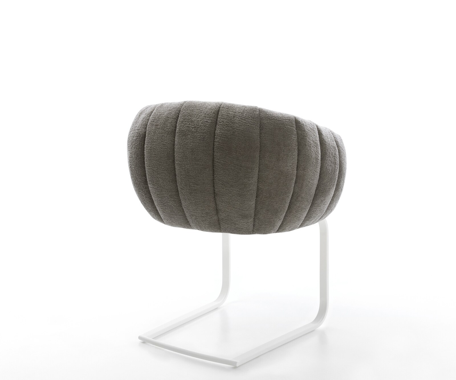 Freischwinger Jada-Flex Bouclé Soft Schlamm Freischwinger flach Weiß Taschenfederkern 4