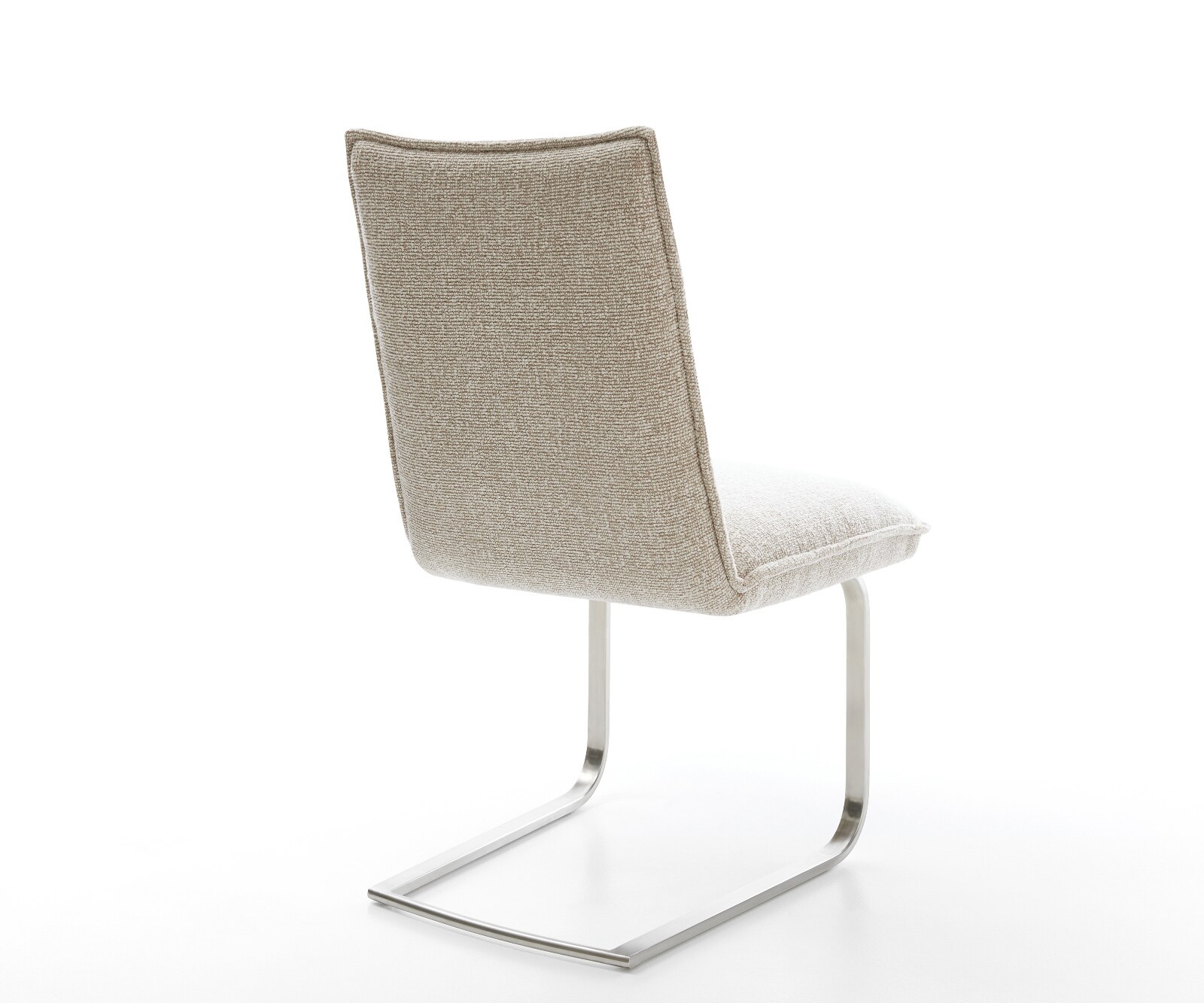 Cantilever Lelio-Flex tissu tissé doux beige pied cantilever plat acier inoxydable resorts ensachés 5