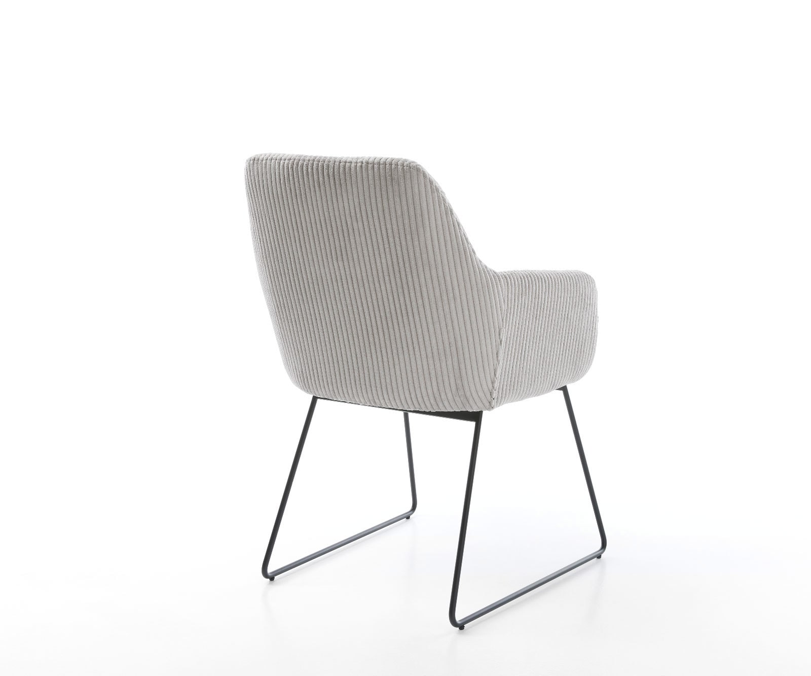 Esszimmerstuhl Pejo-Flex Cord Silbergrau Kufengestell Schwarz Taschenfederkern 4 Esszimmerstuhl Pejo-Flex Cord Silbergrau Kufengestell Schwarz Taschenfederkern 4