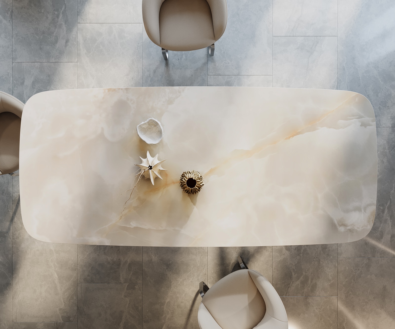 Esstisch Edge Boot 270x120 Keramik Iris FMG Onice Grigio Estelar rund Edelstahl 5 Esstisch Edge Boot 270x120 Keramik Iris FMG Onice Grigio Estelar rund Edelstahl 5