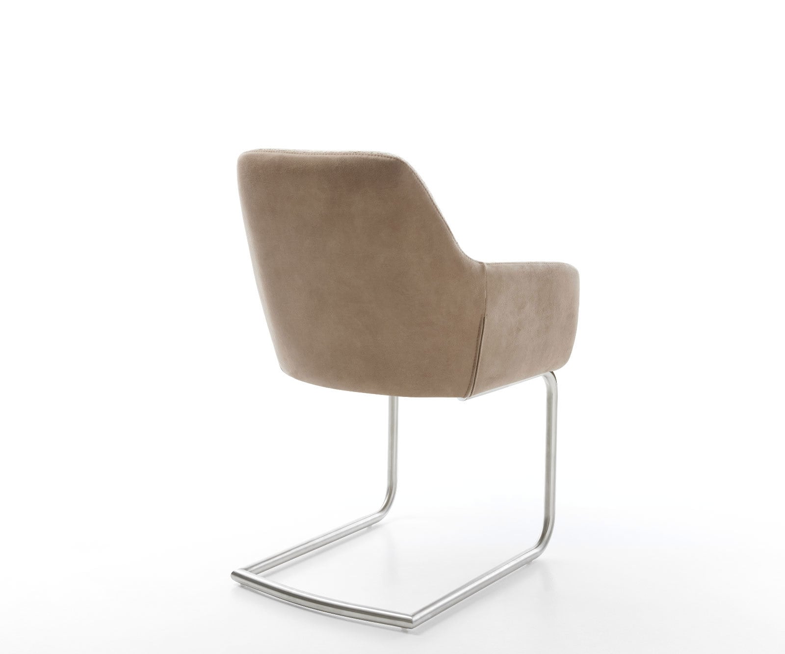 Cantilever Pejo-Flex tissu mixte couleur boue pied cantilever rond acier inoxydable brossé ressorts ensachés 4 Cantilever Pejo-Flex tissu mixte couleur boue pied cantilever rond acier inoxydable brossé ressorts ensachés 4