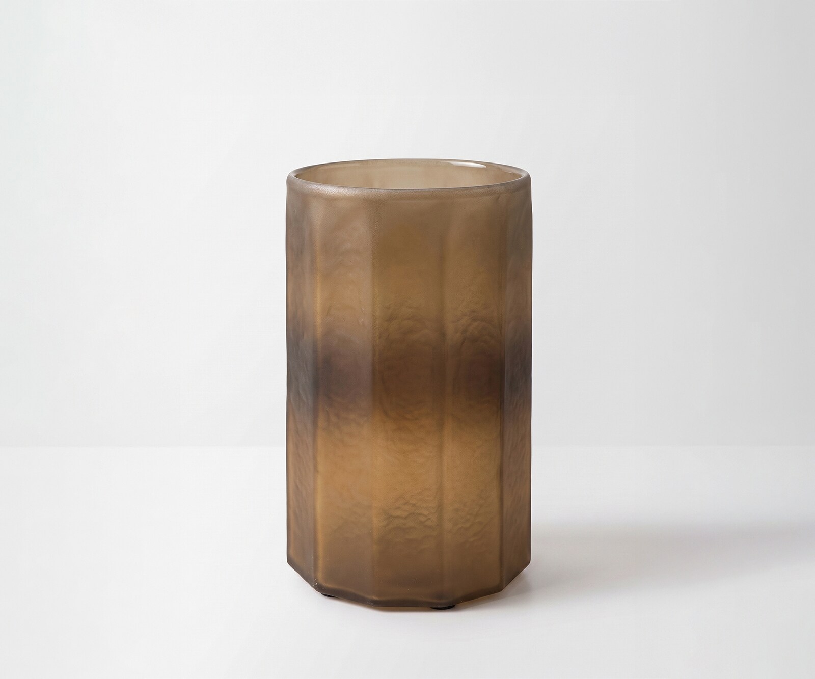 Vase Octara B18 x T18 x H28 cm Glas Aurum Gegossen