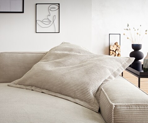 Sirpio Coussin à jeter 85x85 Cordge Beige