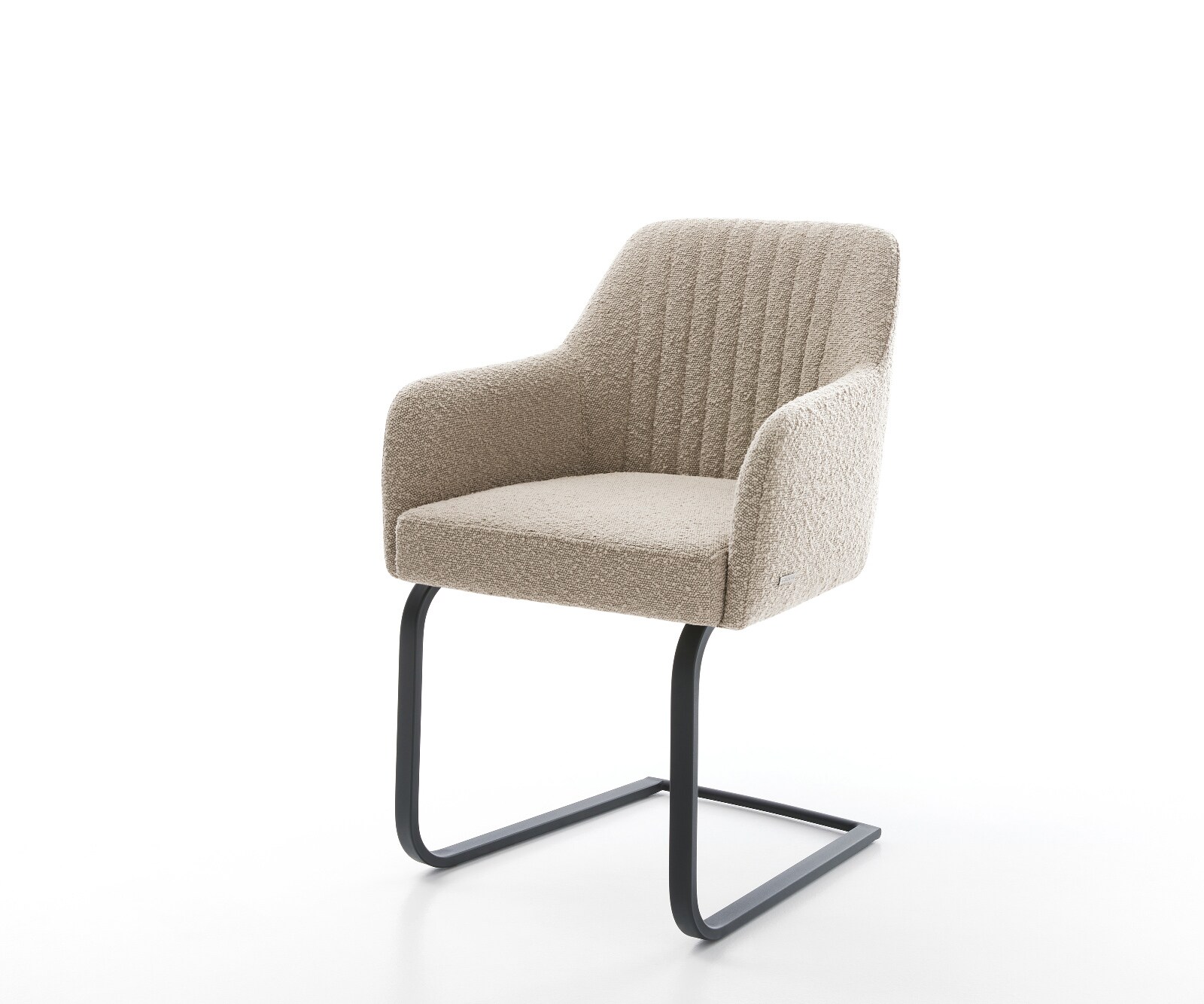 Cantilever Greg-Flex bouclé boue pied cantilever plat noir ressorts ensachés