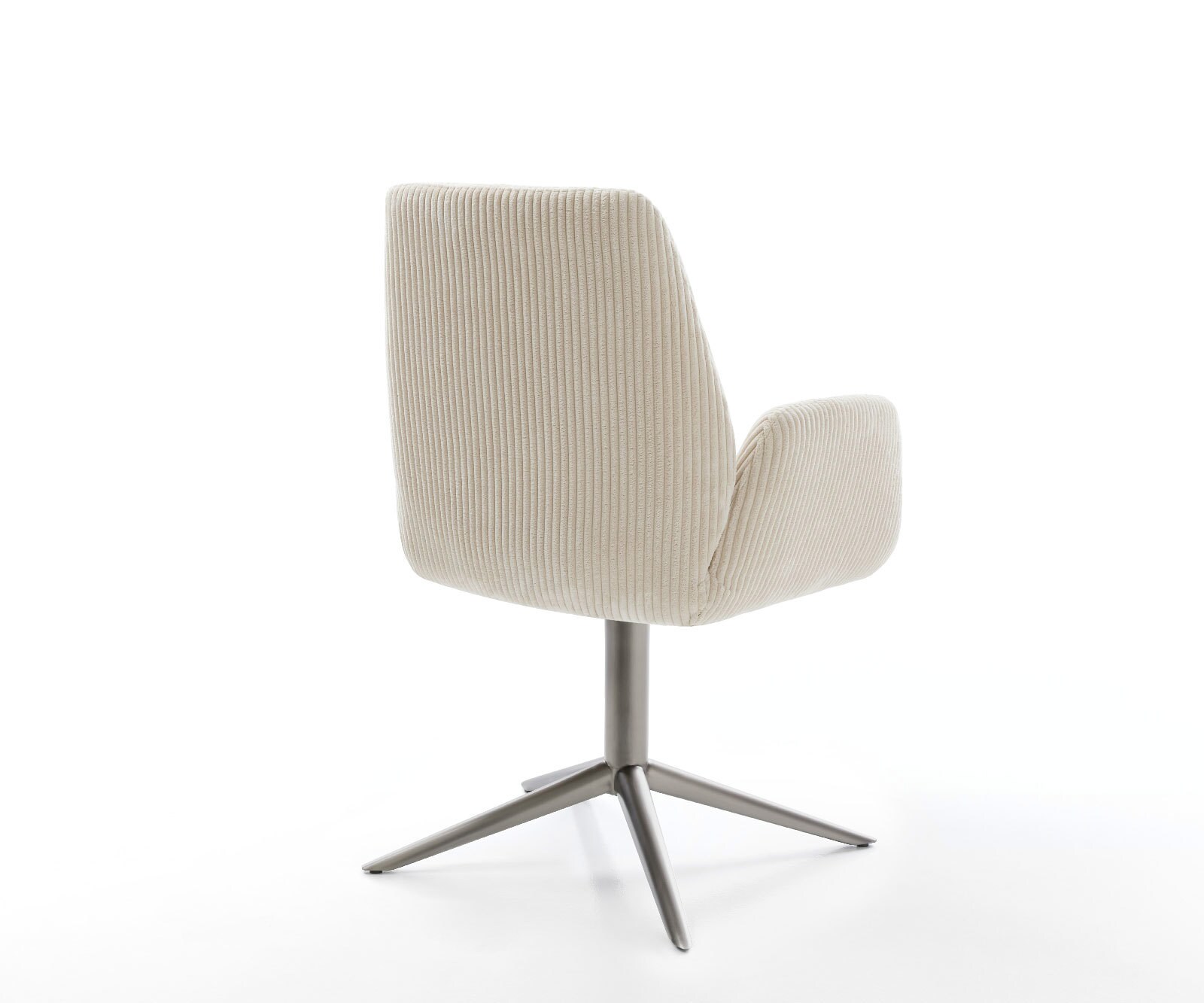 Drehstuhl Zoa-Flex Cord Beige Fußkreuz Graphit 360° drehbar Wippfunktion Taschenfederkern 4