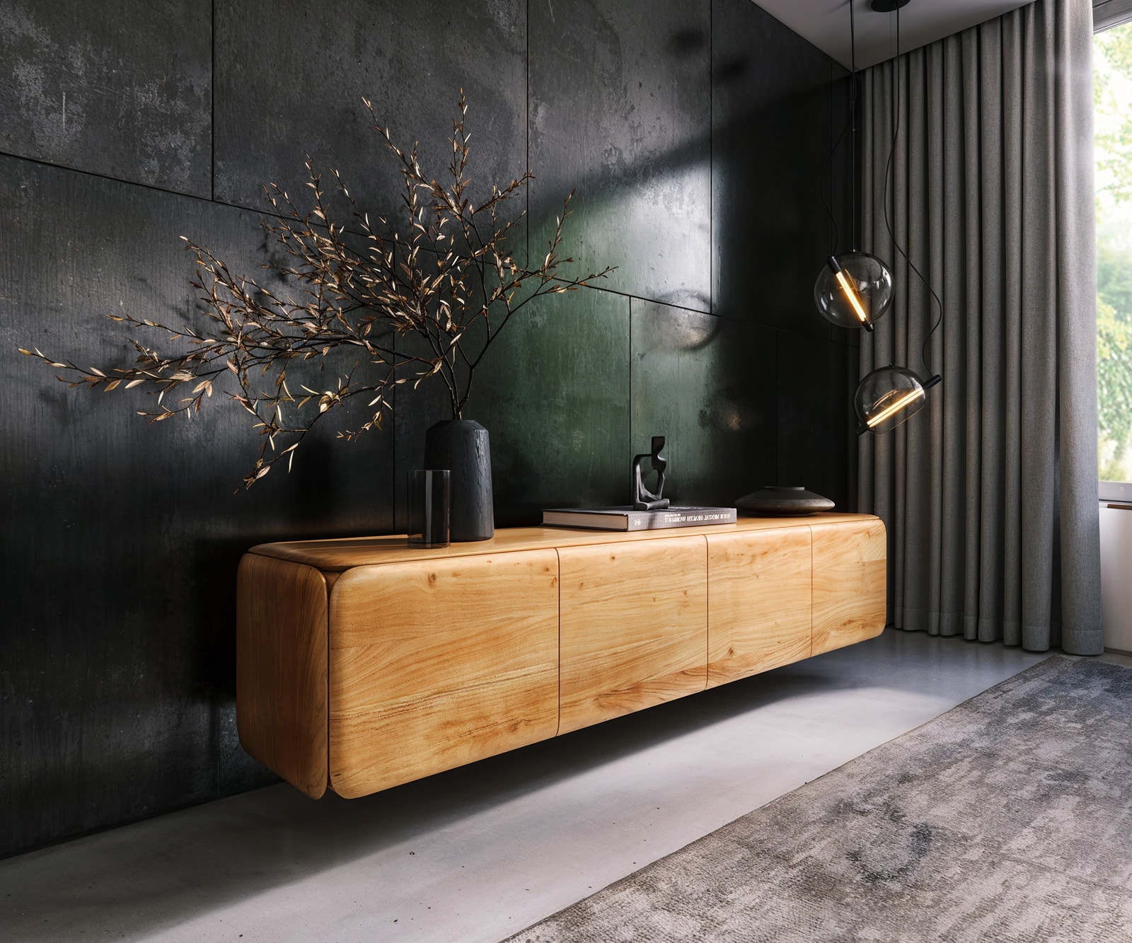 Lowboard Shavani Akazie Natur Lowboard Shavani Akazie Natur