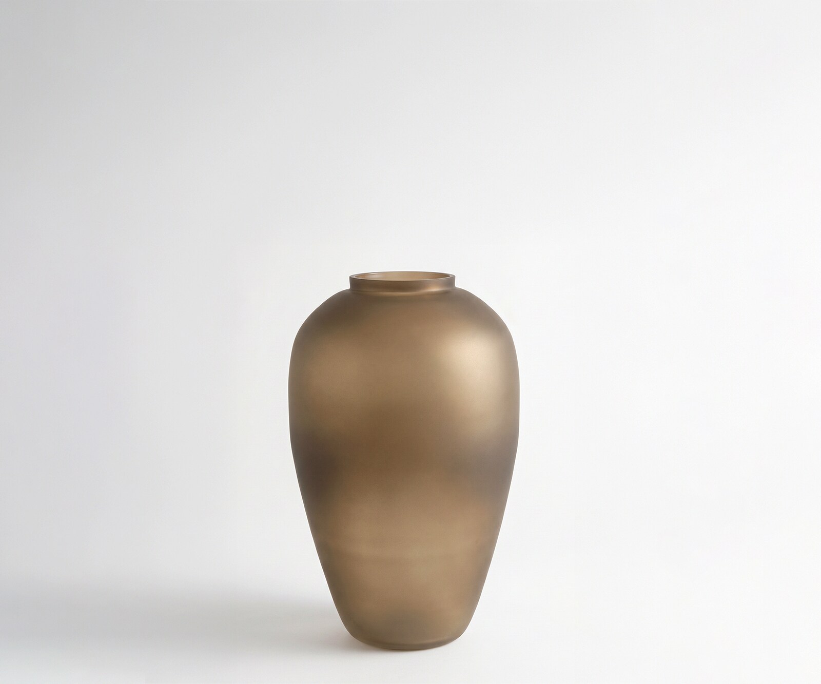 Vase Rondia B17 x T17 x H28 cm Glas Aurum Mundgeblasen