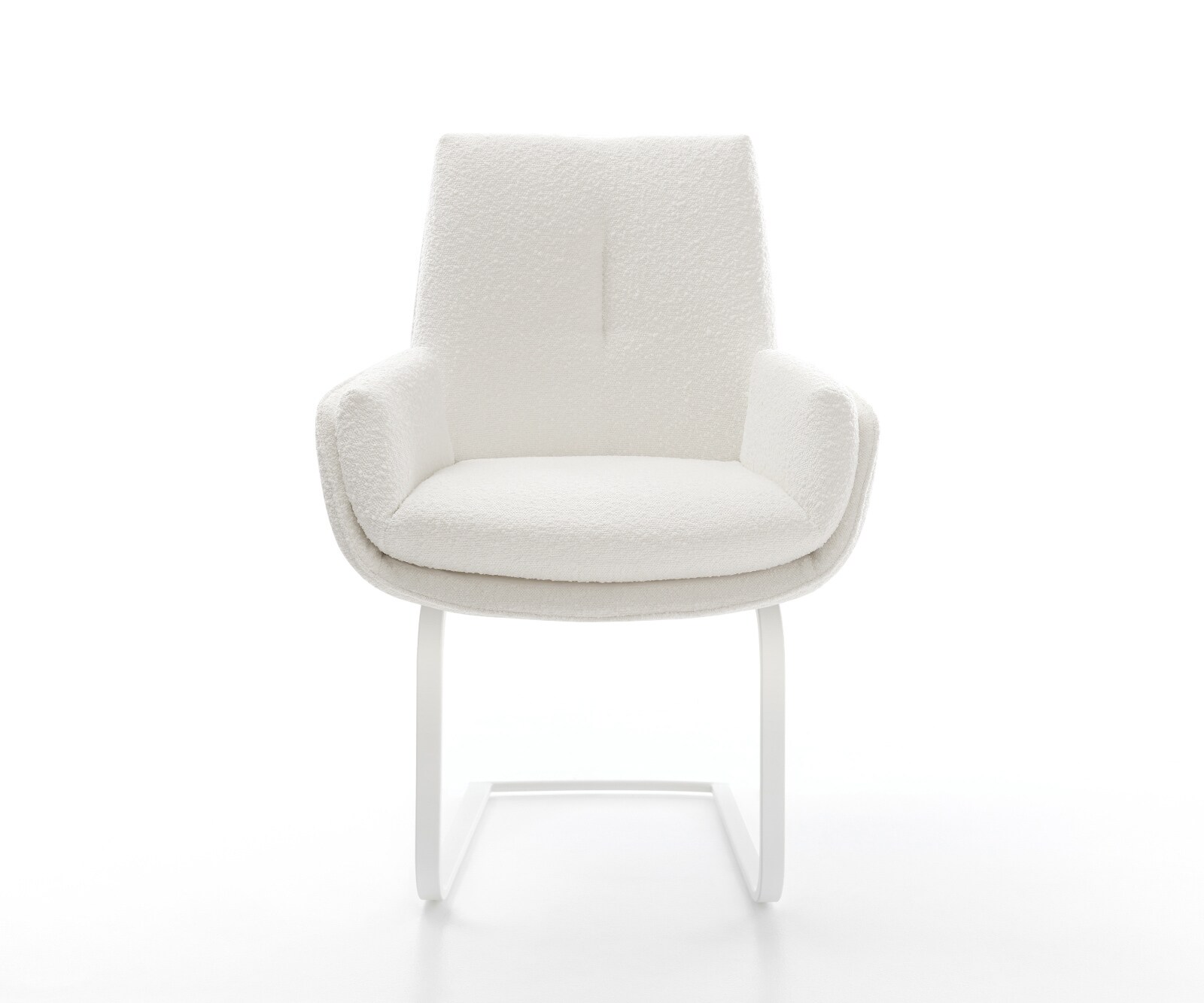 Freischwinger Clea-Flex Bouclé Creme-Weiß Freischwinger flach Weiß 2