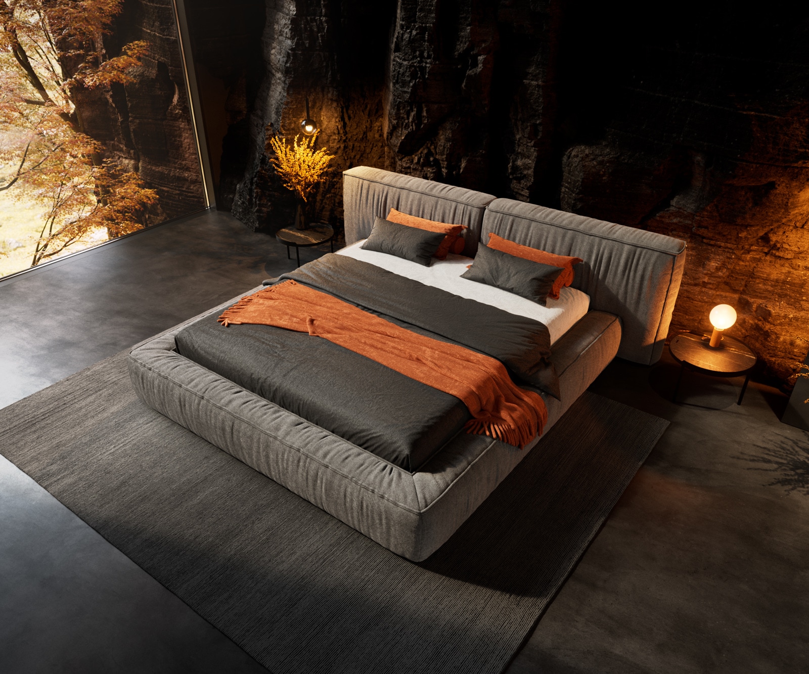 Polsterbettgestell Coperti 180x200 cm Mikrofaser Grau 3 Polsterbettgestell Coperti 180x200 cm Mikrofaser Grau 3