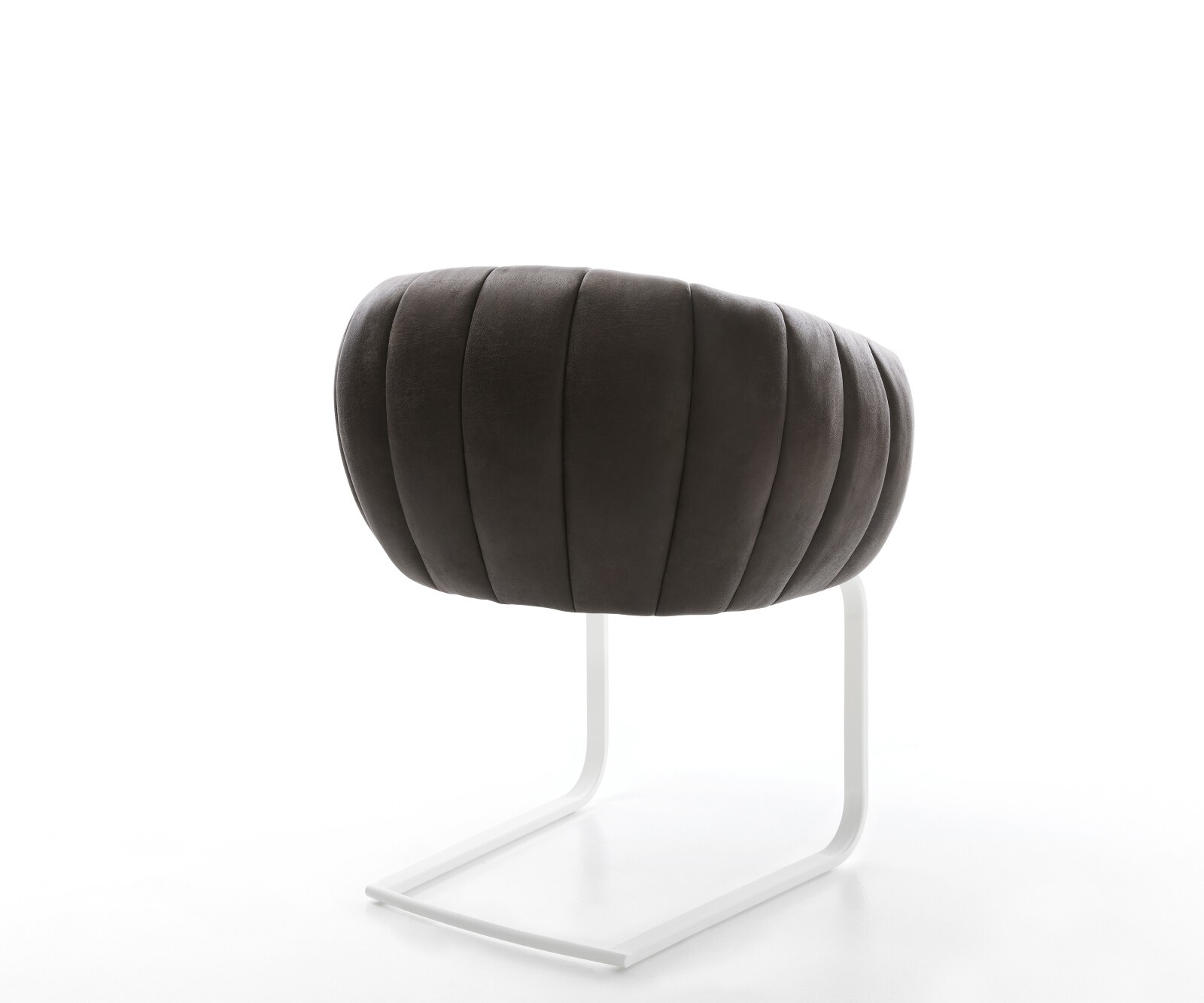 Freischwinger Jada-Flex Mikrofaser Anthrazit Vintage Freischwinger flach Weiß Taschenfederkern 5