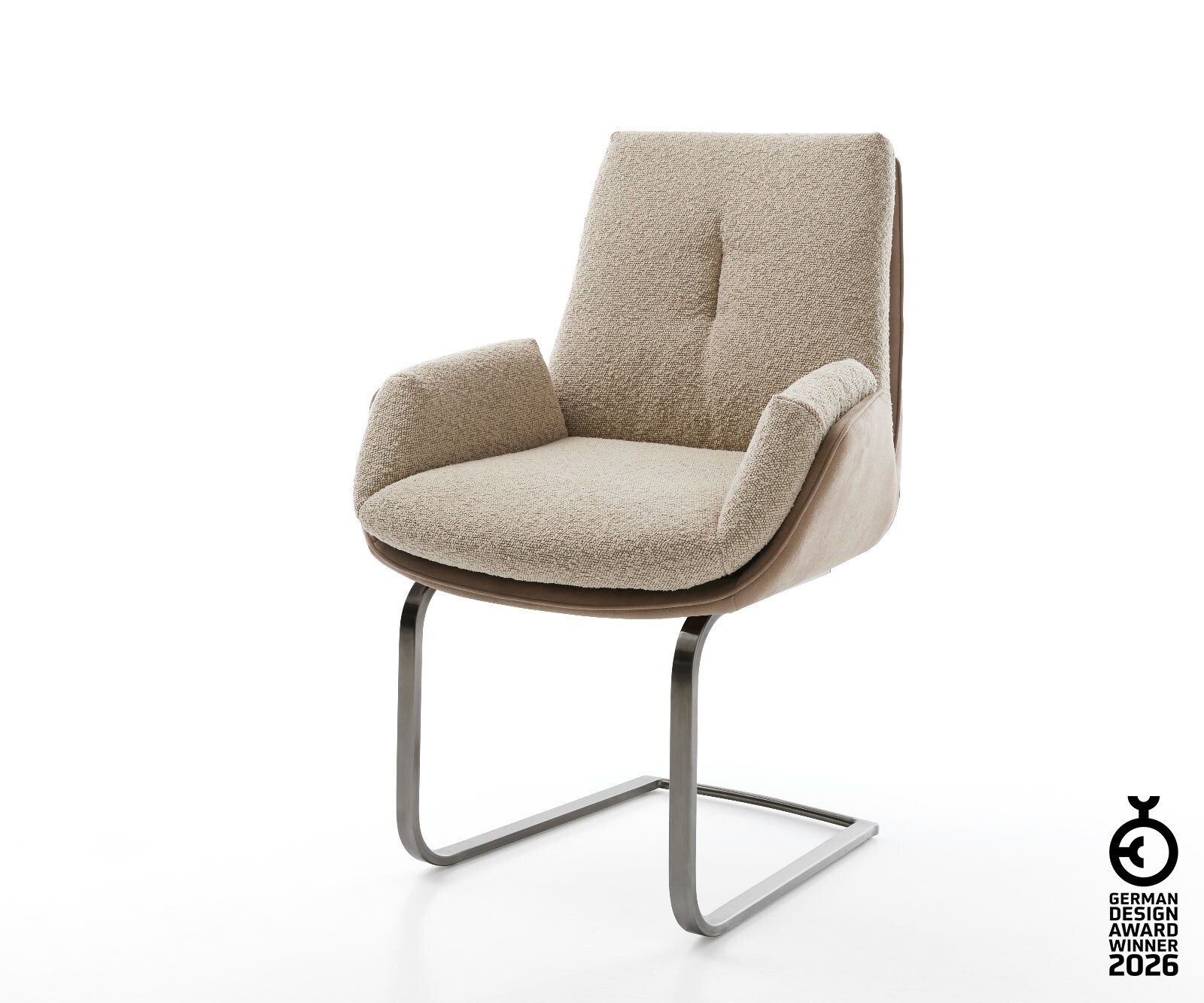 Freischwinger Clea-Flex Materialmix Schlamm Freischwinger flach Graphit