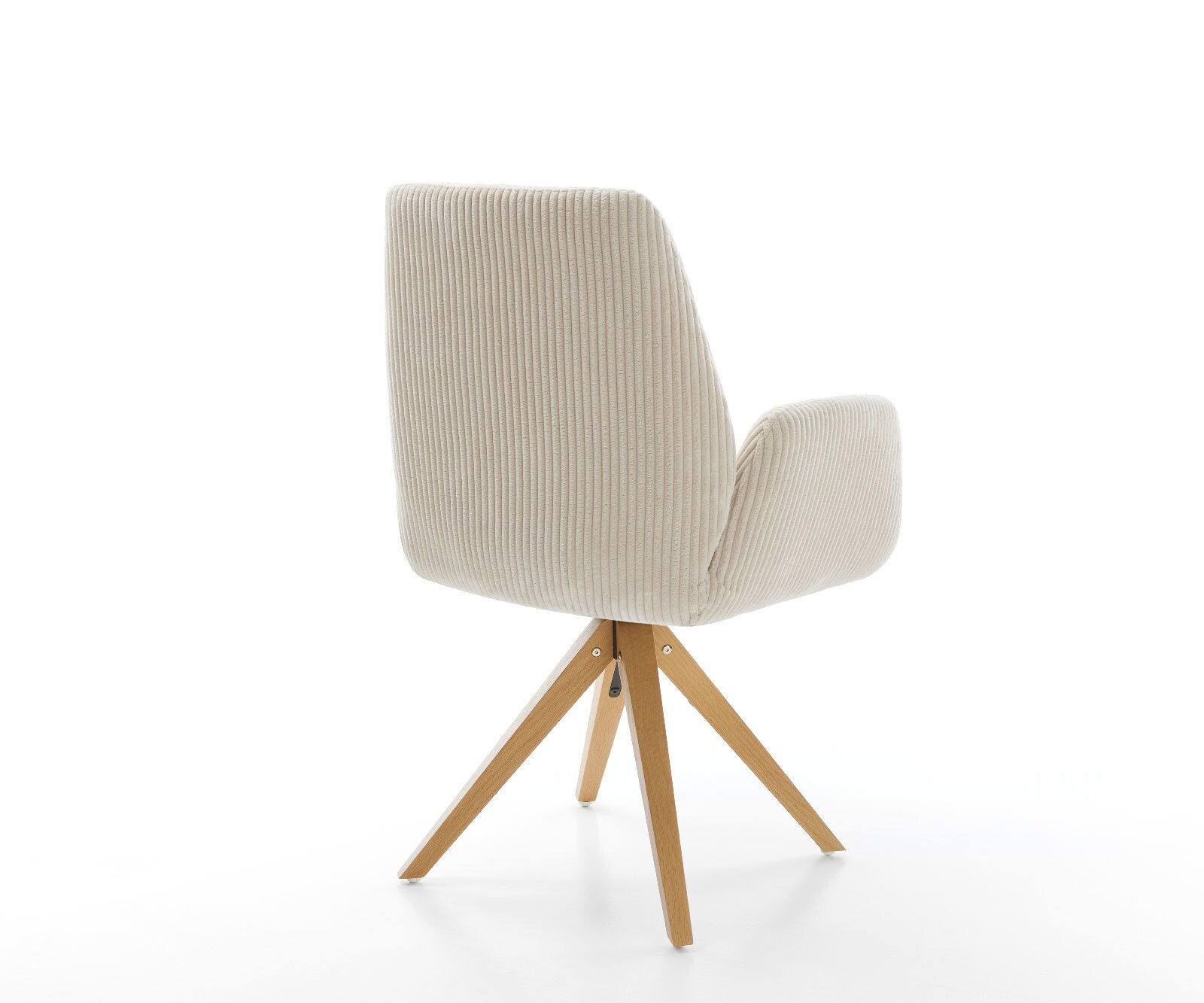 Esszimmerstuhl Zoa-Flex Cord Beige Holzgestell kantig Natur Taschenfederkern 4