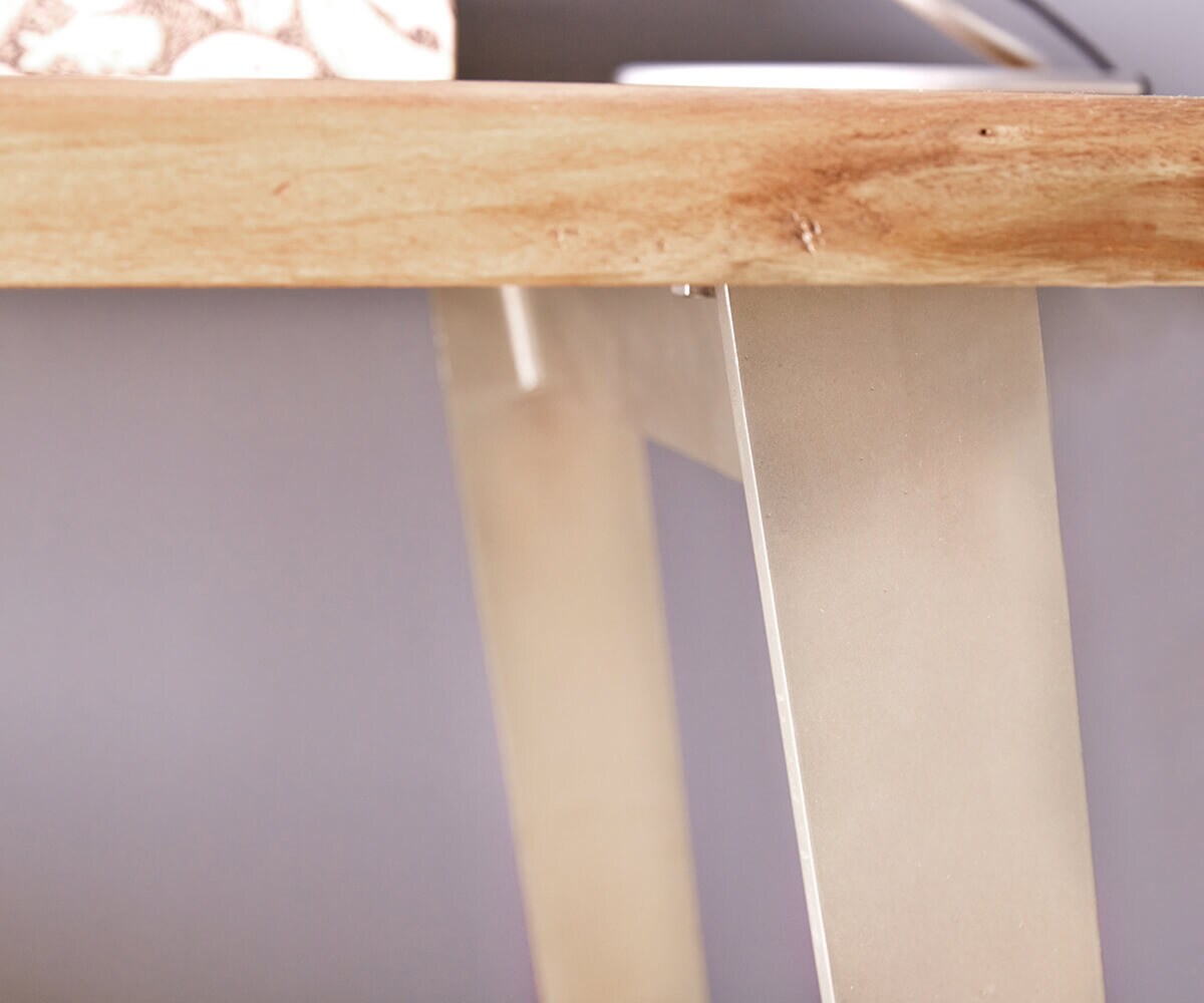 Schreibtisch Live-Edge 150x60 cm Akazie Natur 3 Schübe 5