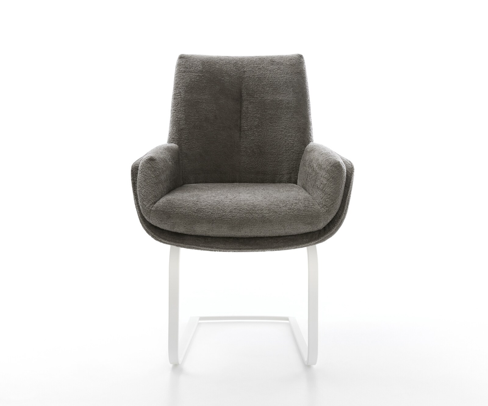 Freischwinger Clea-Flex Bouclé Soft Schlamm Freischwinger flach Weiß 2