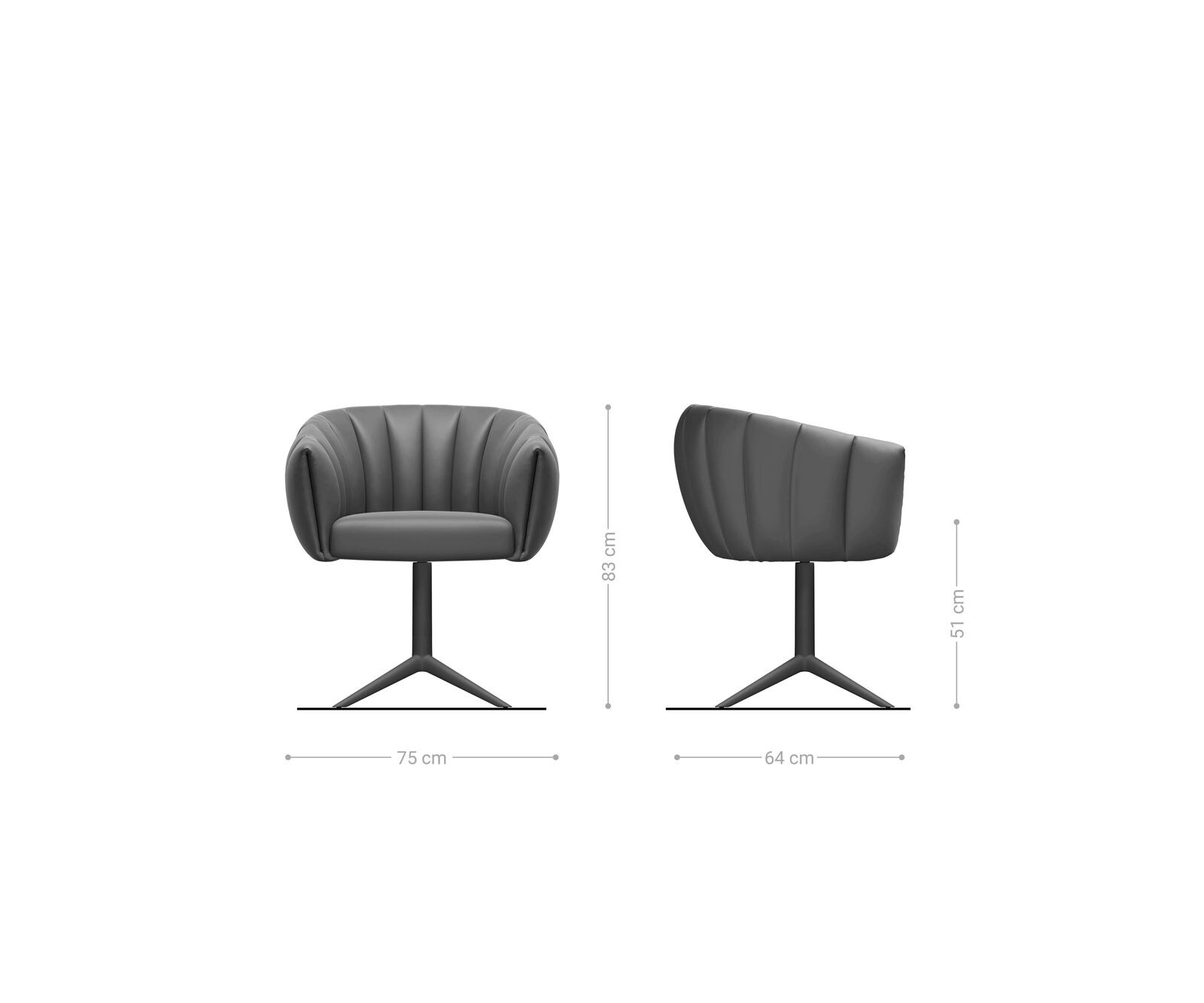 Chaise-pivotante Jada-Flex peluche crème-blanc pied croisé angulaire aspect titane pivotement sur 360° fonction bascule ressorts ensachés 6