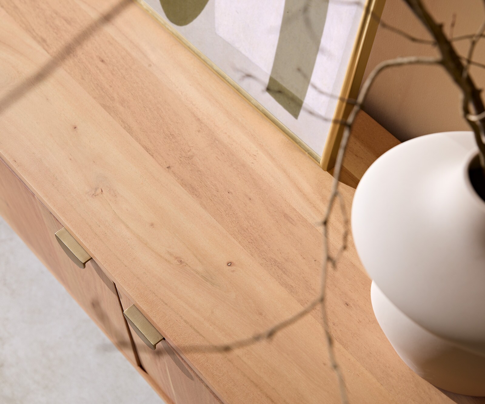 Meuble-TV Caius 220 cm acacia aura 4 portes 5