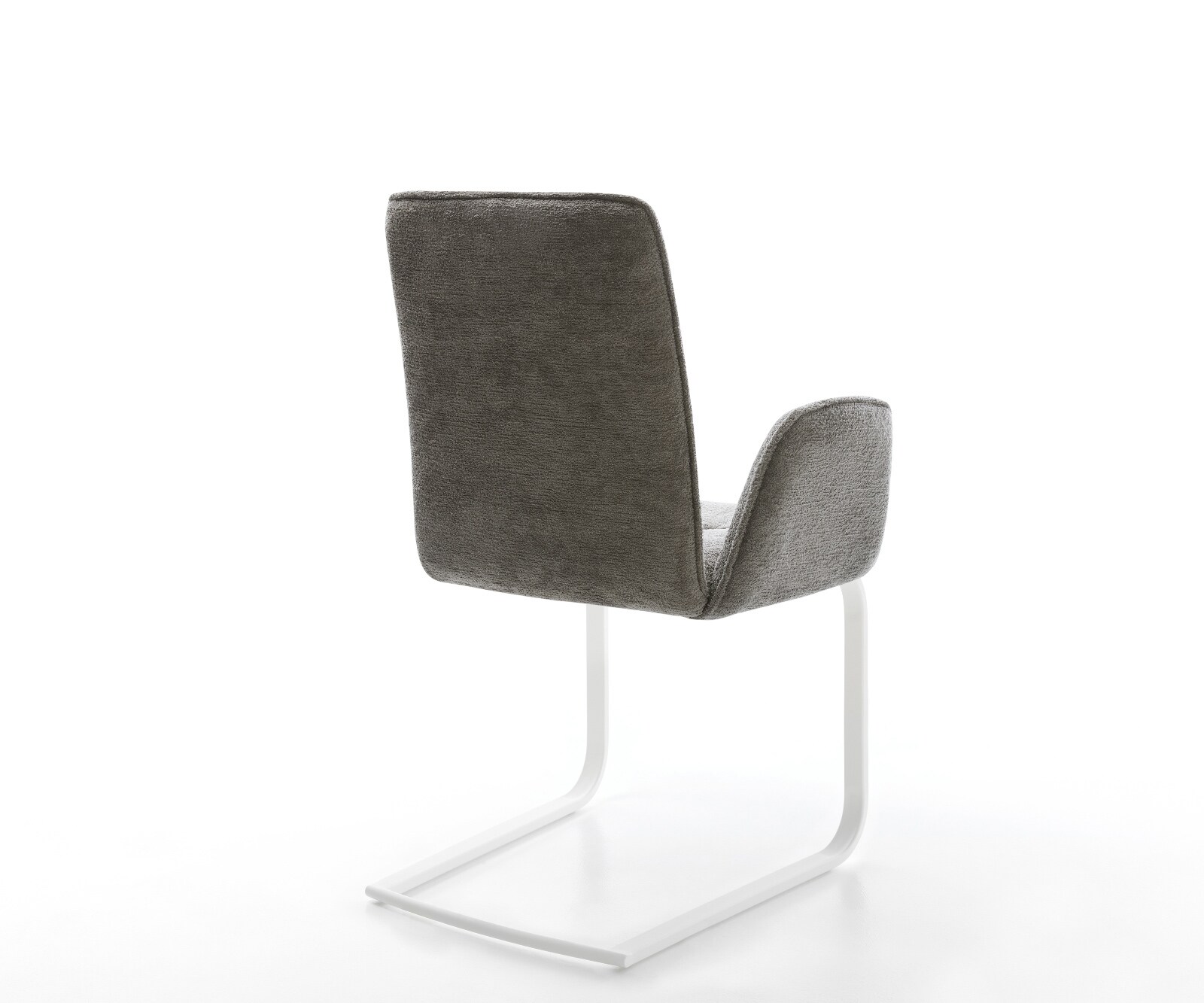 Freischwinger Vinja-Flex Bouclé Soft Schlamm Freischwinger flach Weiß 4