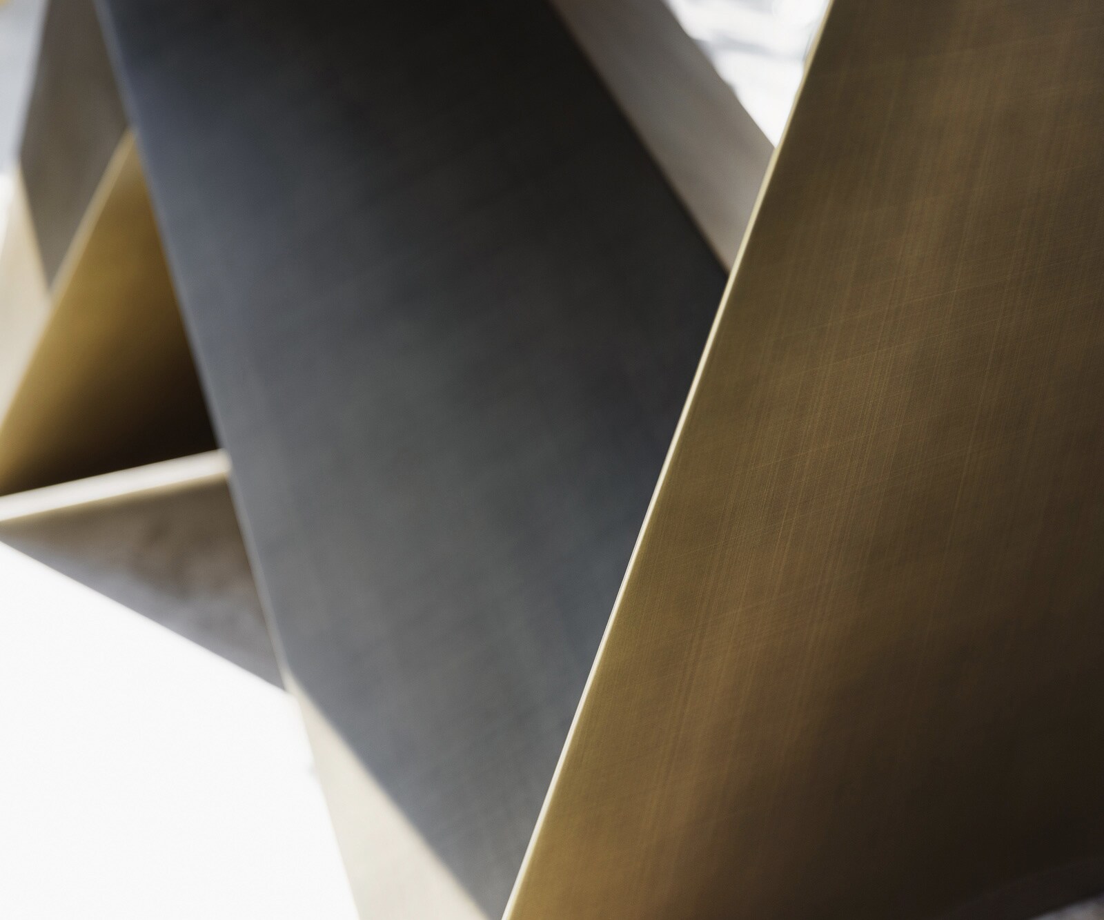 Esstisch Edge 300x100 Keramik Laminam® Onice Oro Origami Metallic Gold 8