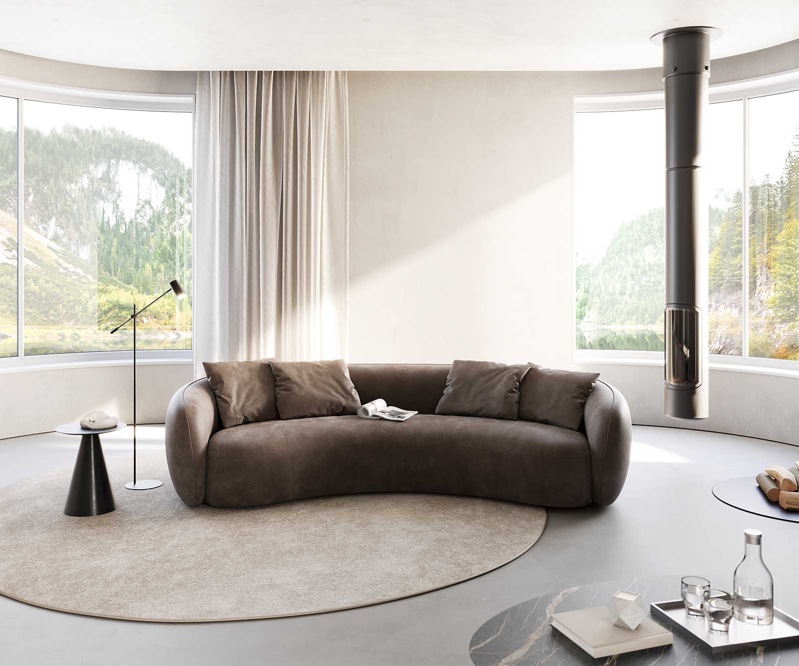 3-Sitzer Larna 260x120 cm Mikrofaser Taupe Vintage 1 3-Sitzer Larna 260x120 cm Mikrofaser Taupe Vintage 1