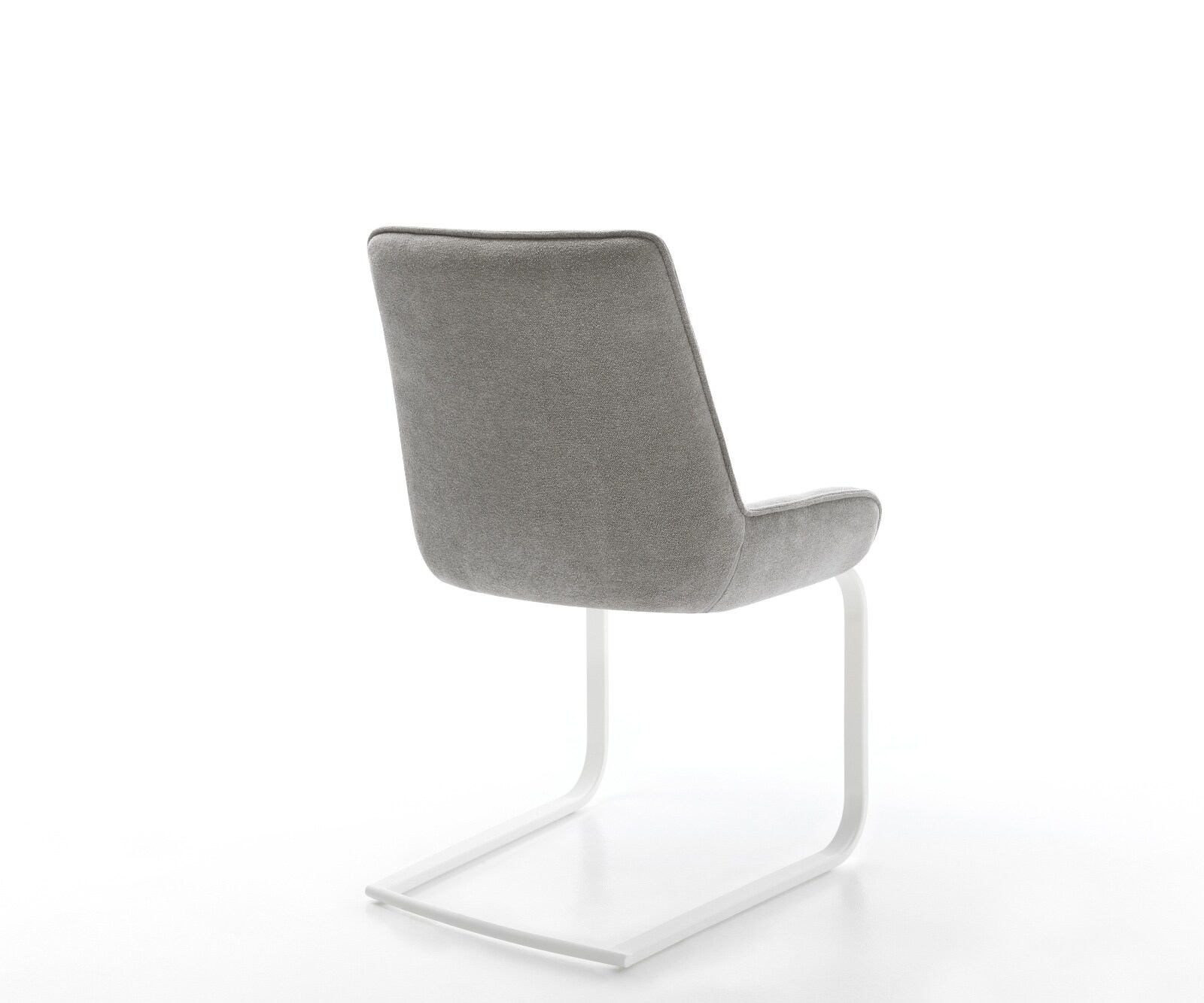 Cantilever Taimi-Flex tissu structuré doux gris pied cantilever plat blanc 5