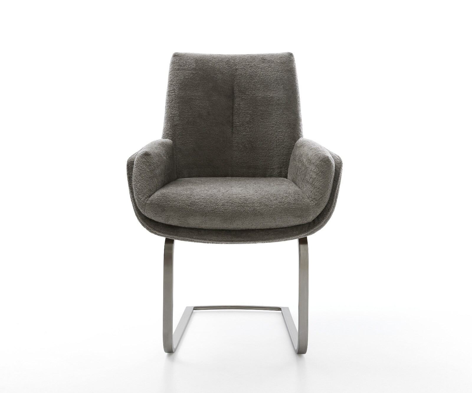 Freischwinger Clea-Flex Bouclé Soft Schlamm Freischwinger flach Graphit 2